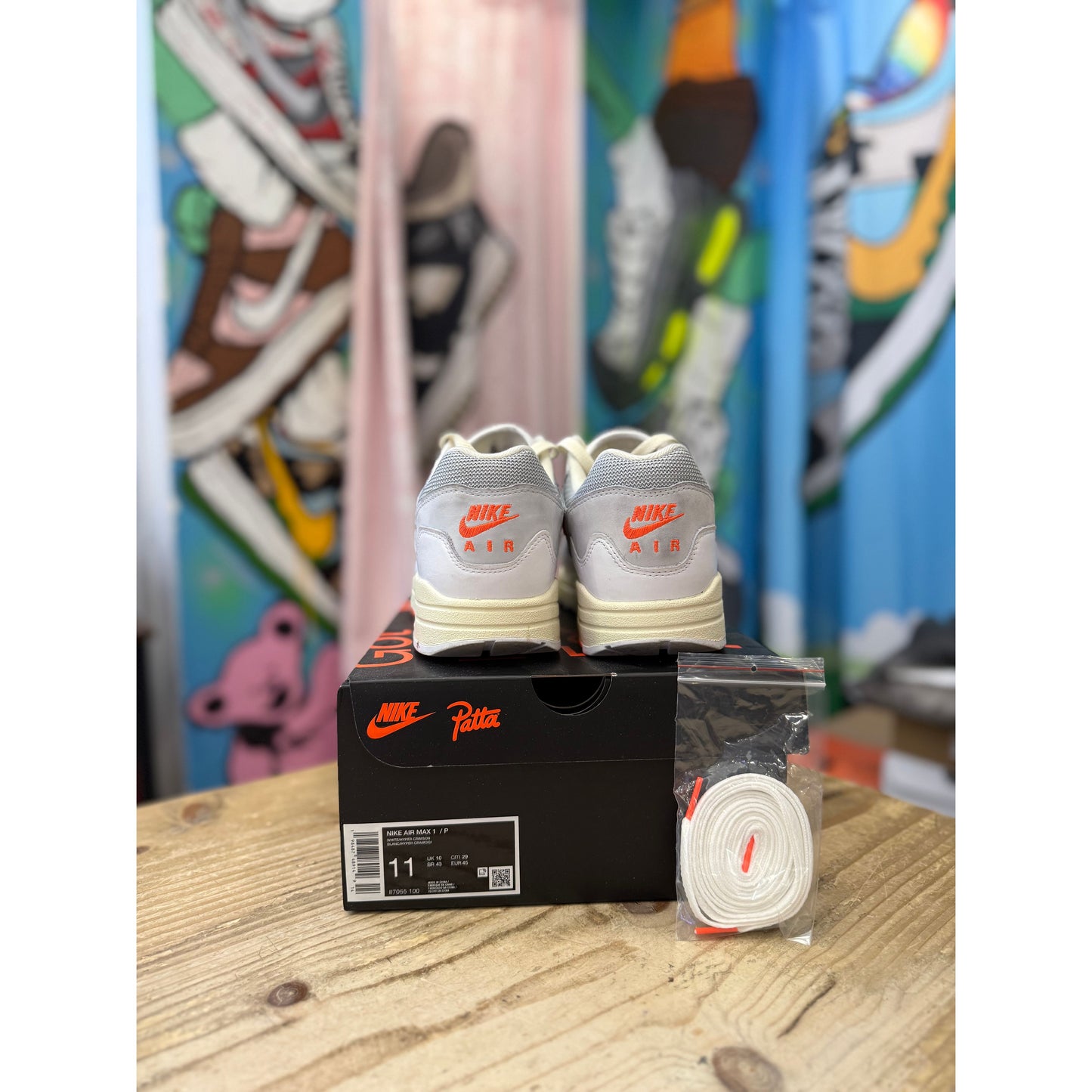 Nike Air Max 1 Patta Waves Hyper Crimson UK 10
