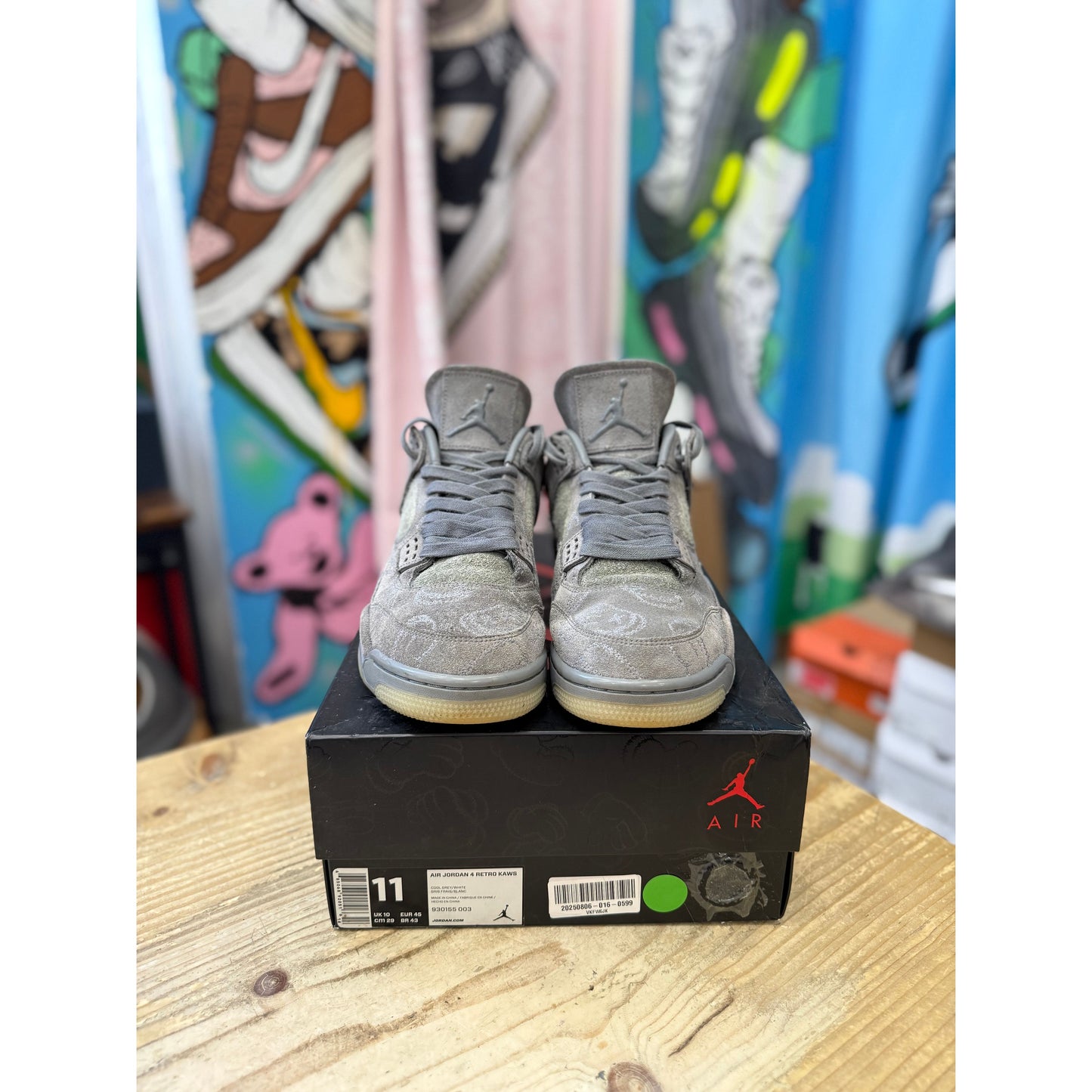 Jordan 4 KAWS Grey UK 10