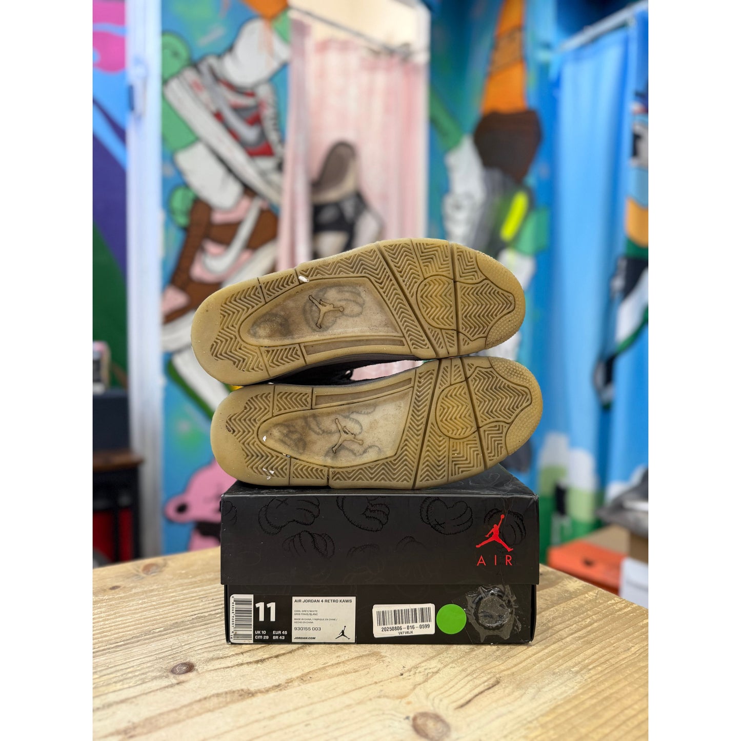 Jordan 4 KAWS Grey UK 10