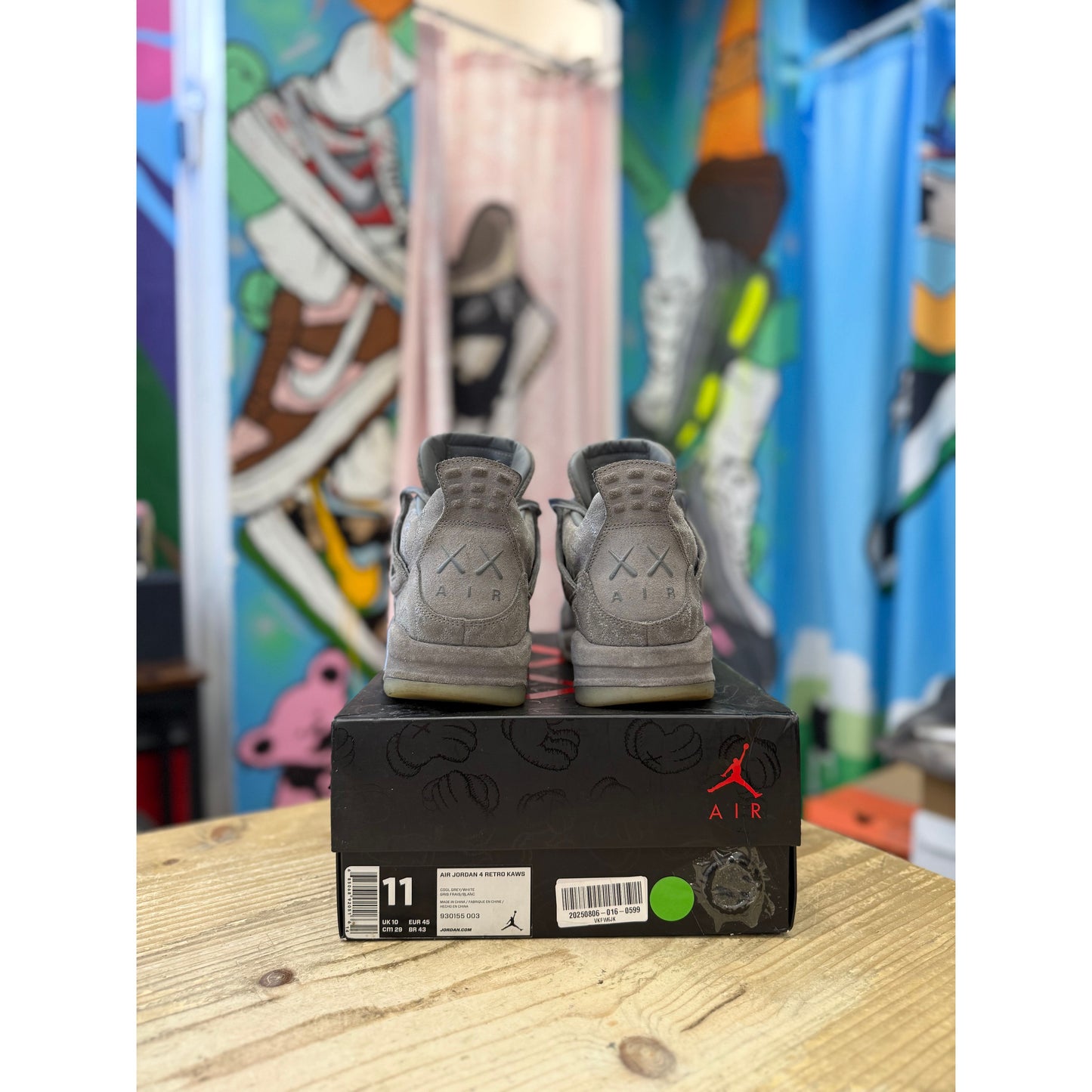 Jordan 4 KAWS Grey UK 10