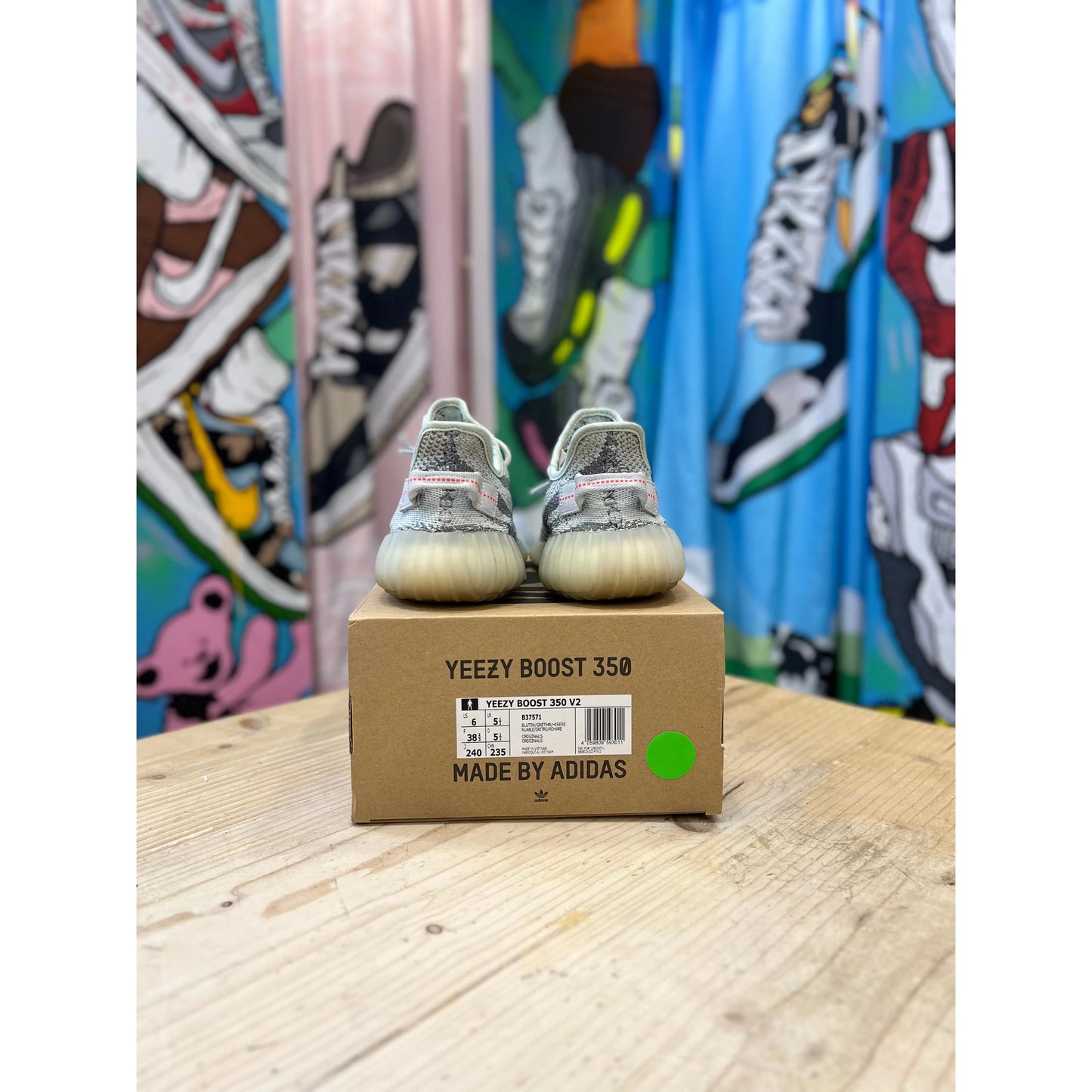 Yeezy blue tint box hotsell
