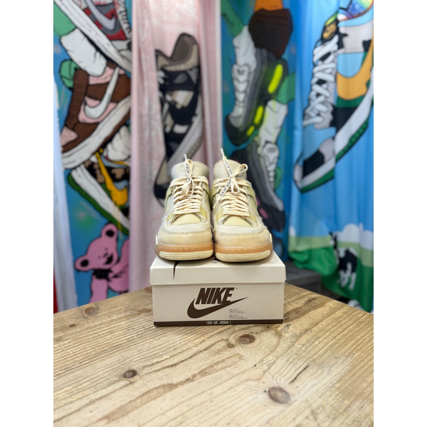 Jordan 4 Off White Sail UK 10.5