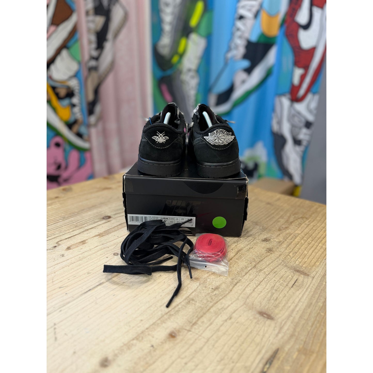 Jordan 1 Low Travis Scott Phantom Black UK7.5