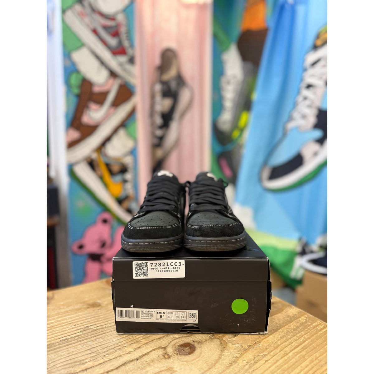 Jordan 1 Low  x Travis Scott Black Phantom UK8.5