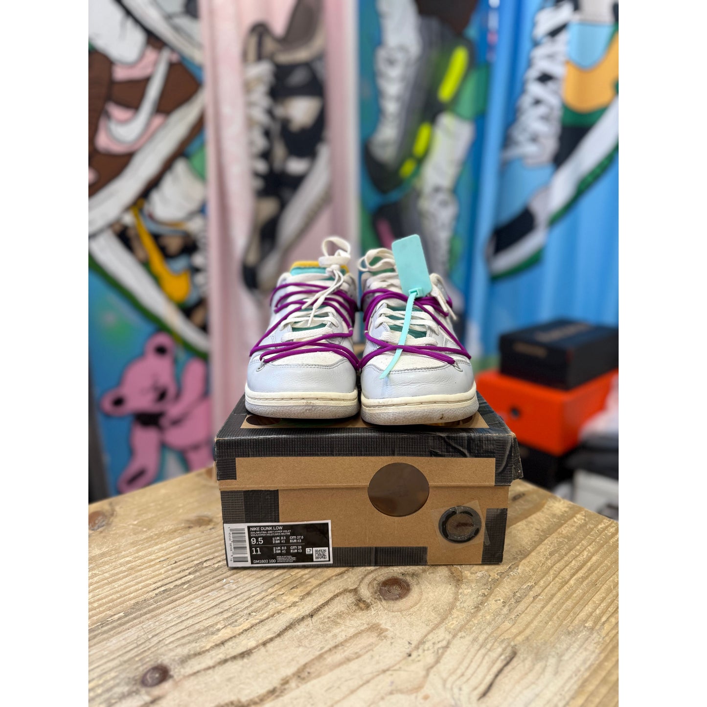 Nike Dunk Low Off White LOT 21 UK 8.5