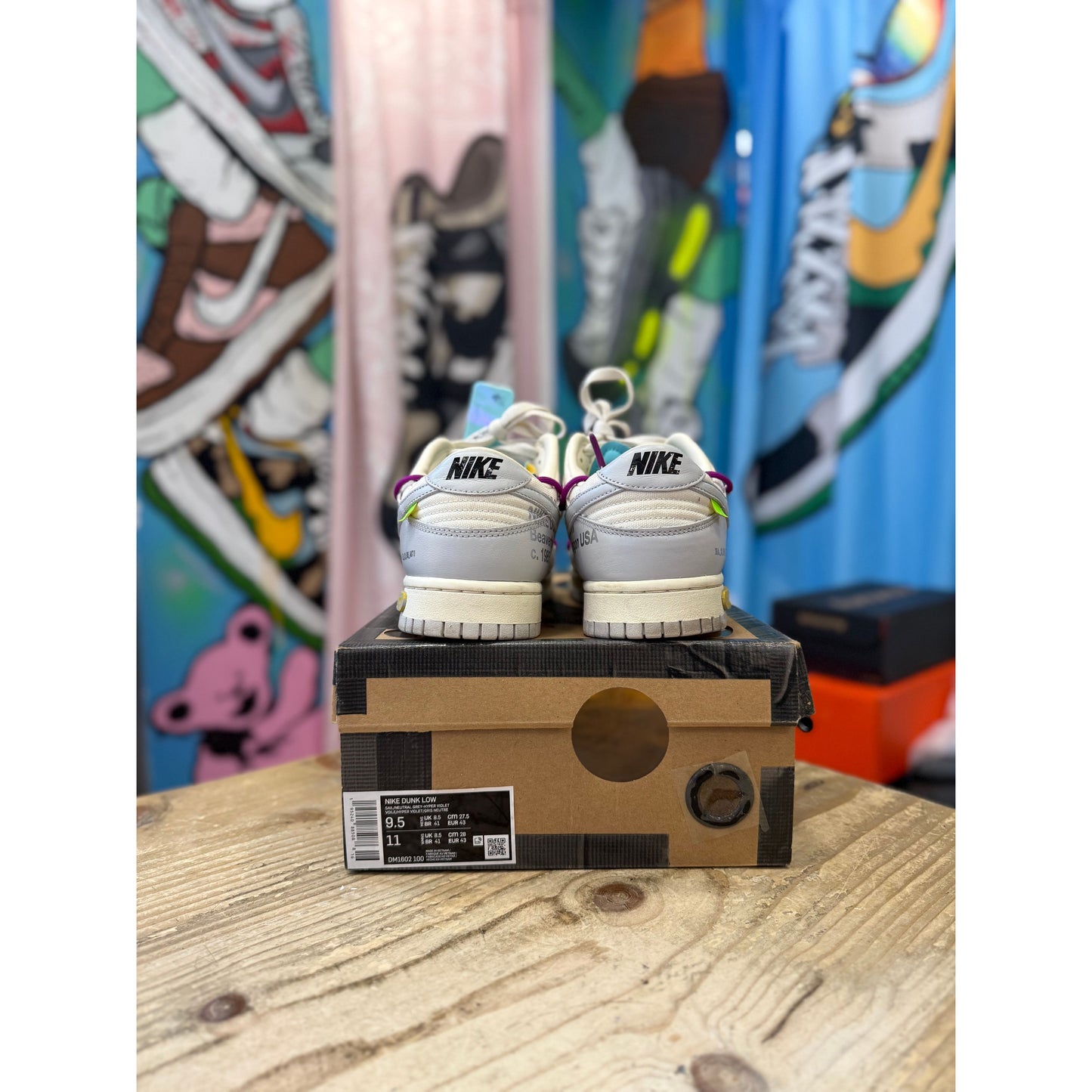 Nike Dunk Low Off White LOT 21 UK 8.5