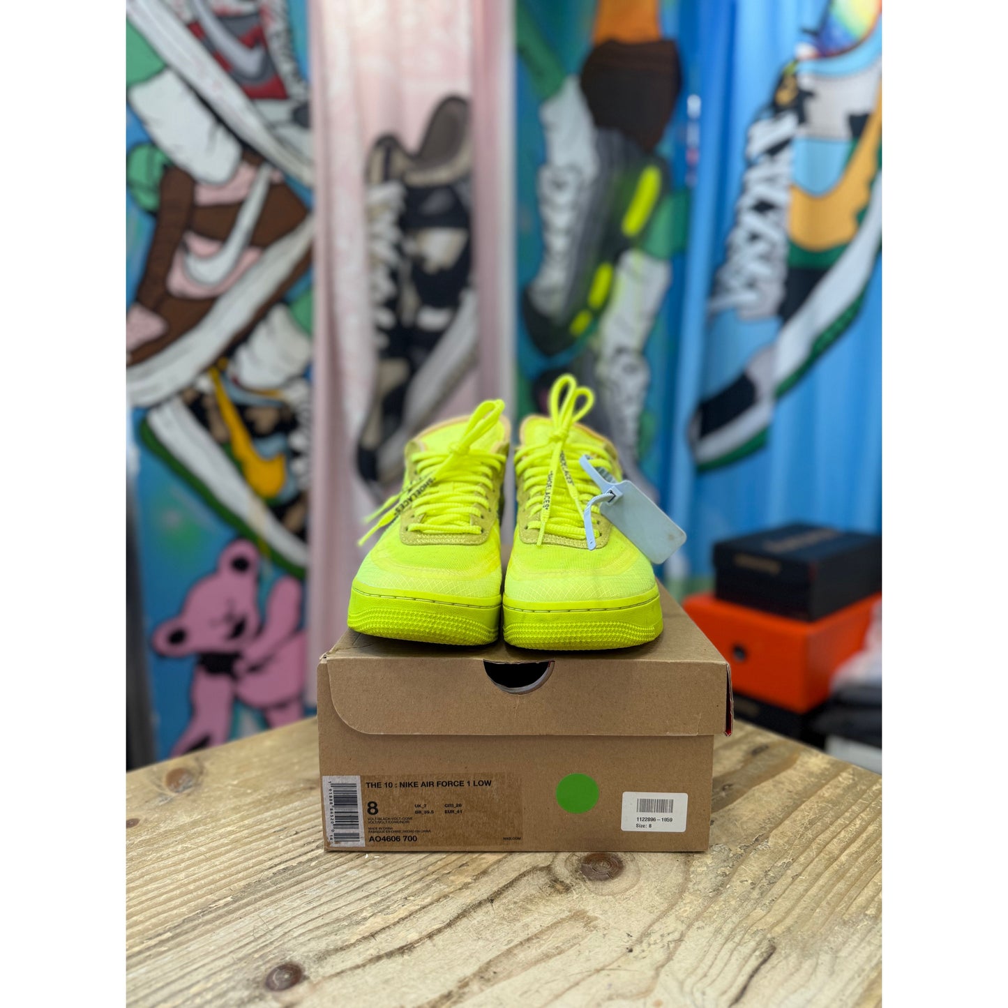 Nike Air Force 1 Low  Off White Volt UK 7