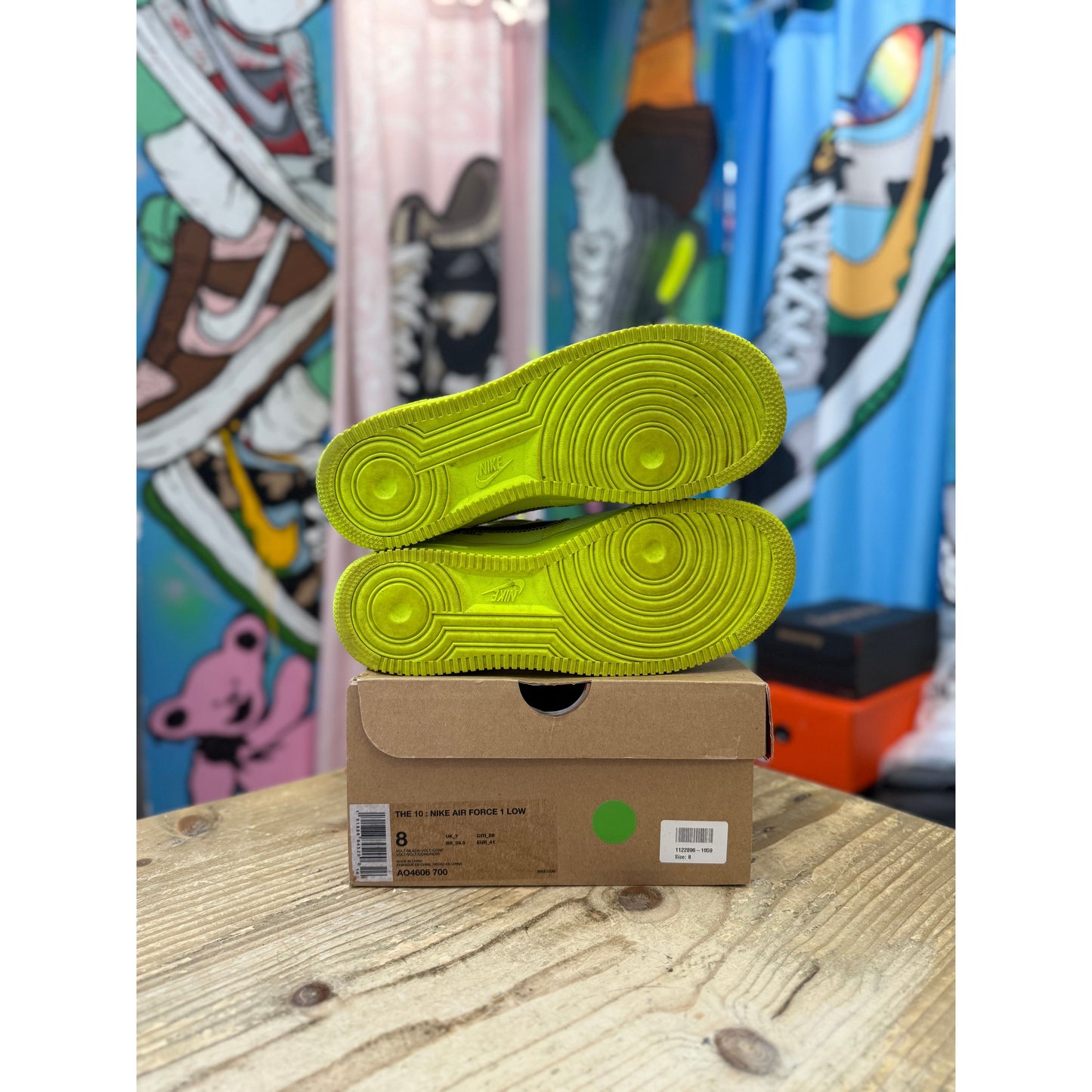 Nike Air Force 1 Low  Off White Volt UK 7