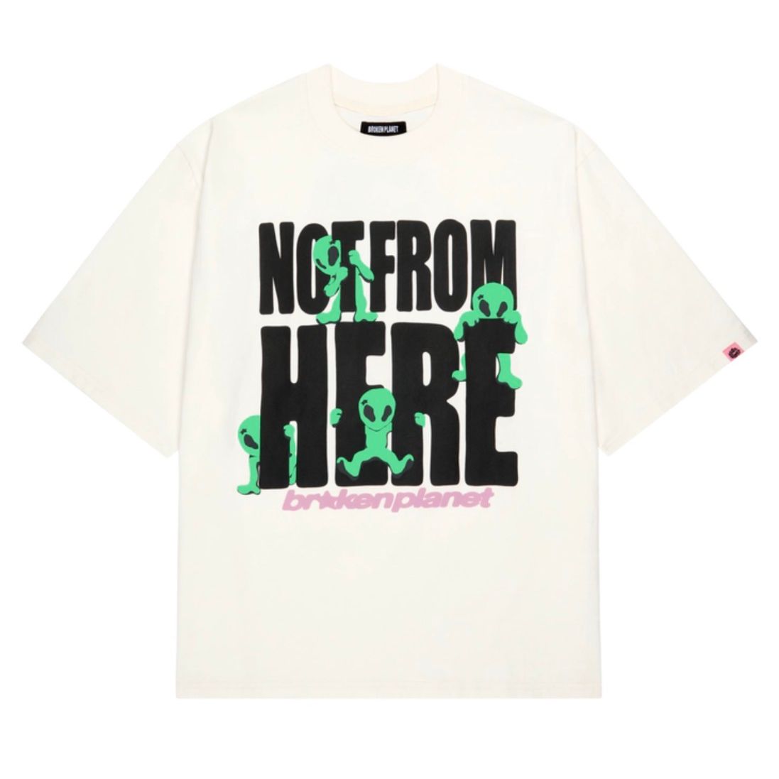 Broken Planet Not From Here T-Shirt White