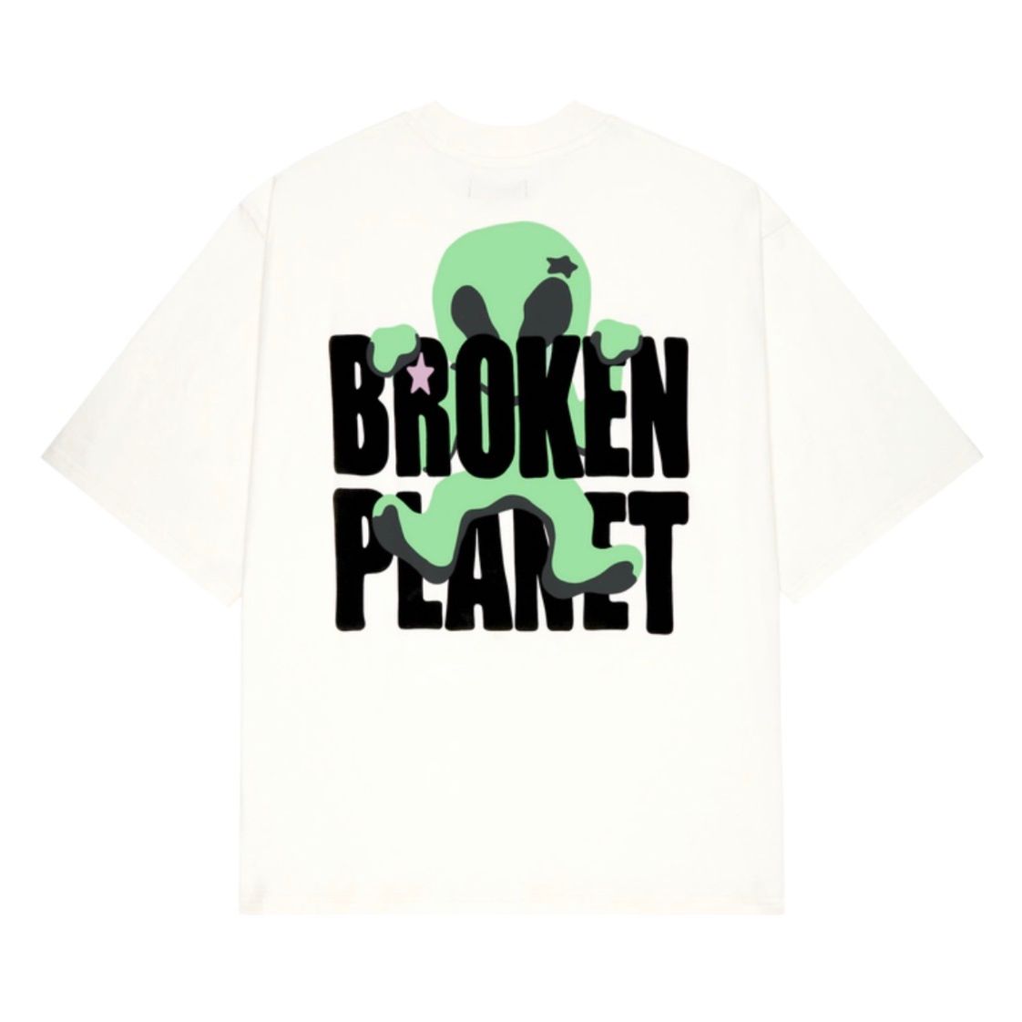 Broken Planet Not From Here T-Shirt White