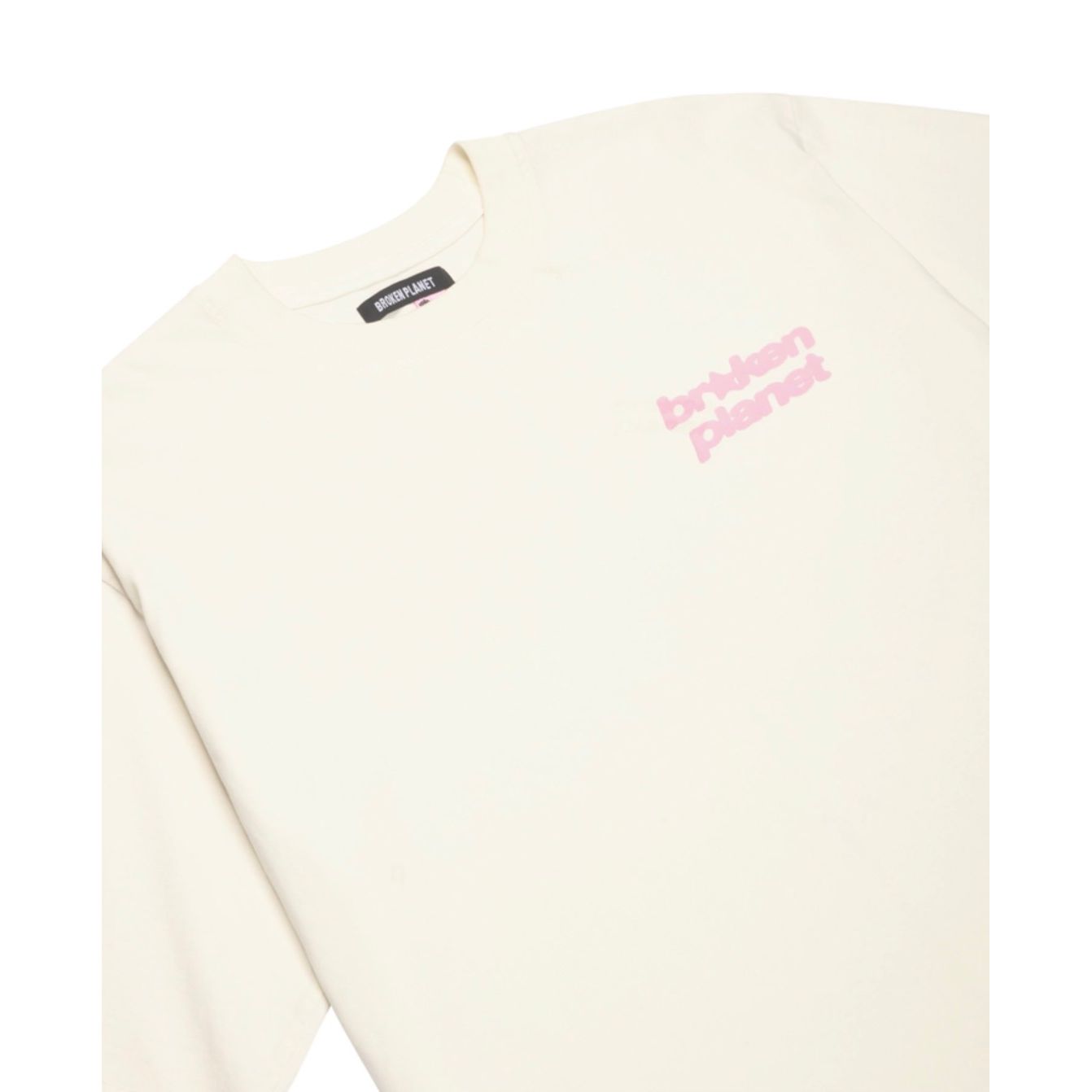 Broken Planet Star Logo T-Shirt Vanila White/Pink