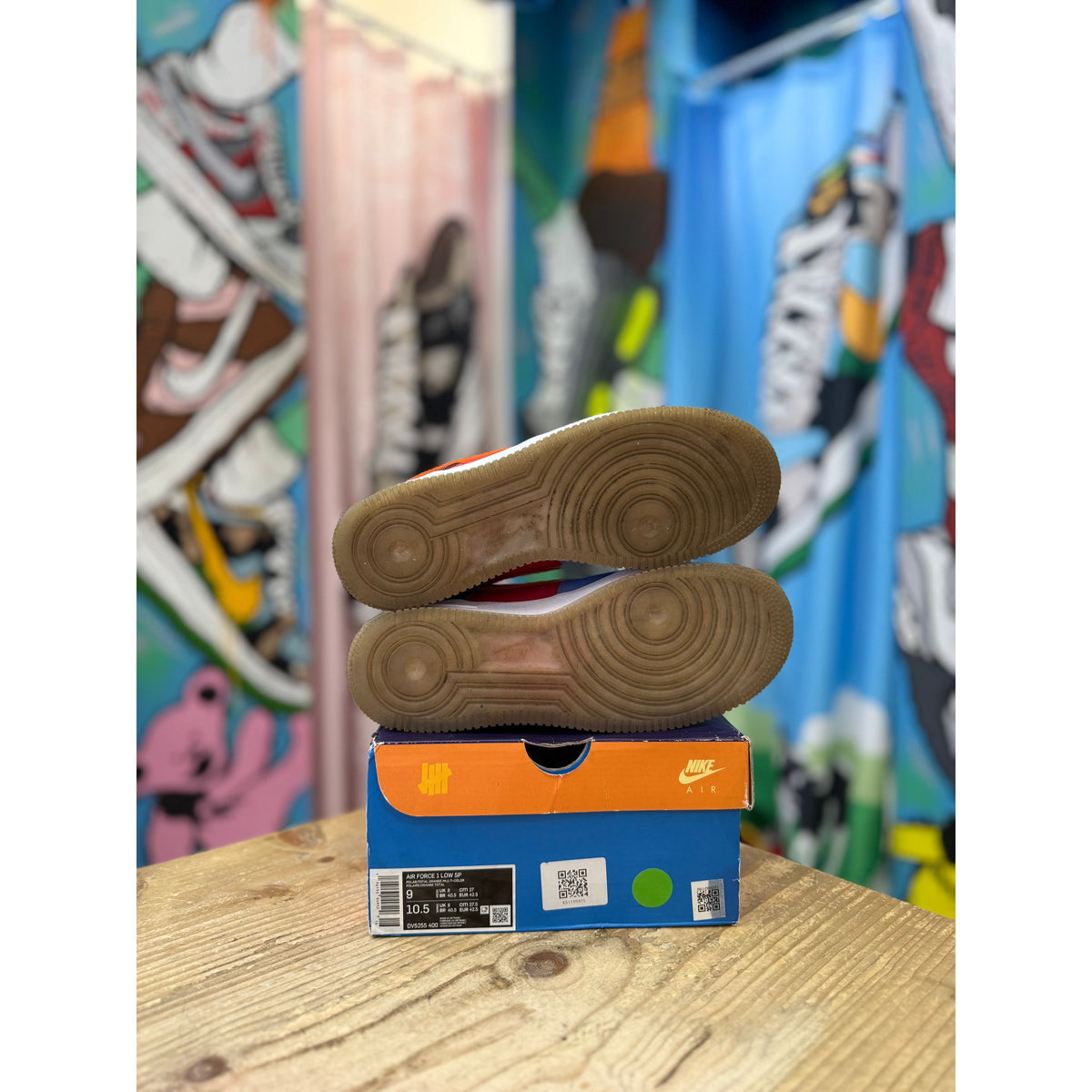 Air Force 1 Undefeated Multi Patent Total Orange UK8