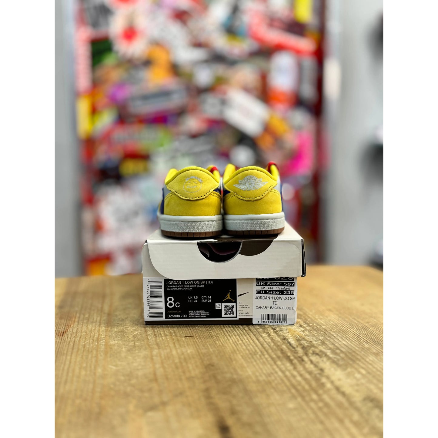 Jordan 1 Retro Low OG SP Travis Scott Canary (TD) UK 7.5