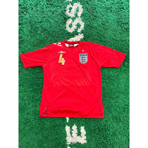 イングランド代表 GERRARD 4番 シャツ 2008-10 England Away Shirt Gerrard #4