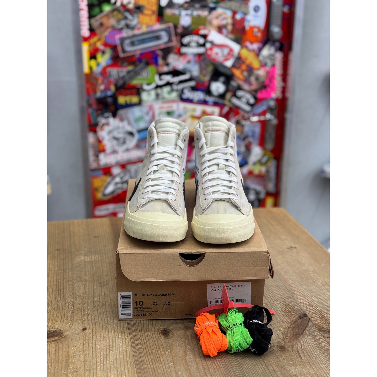 Nike Blazer Mid Off-White UK 9