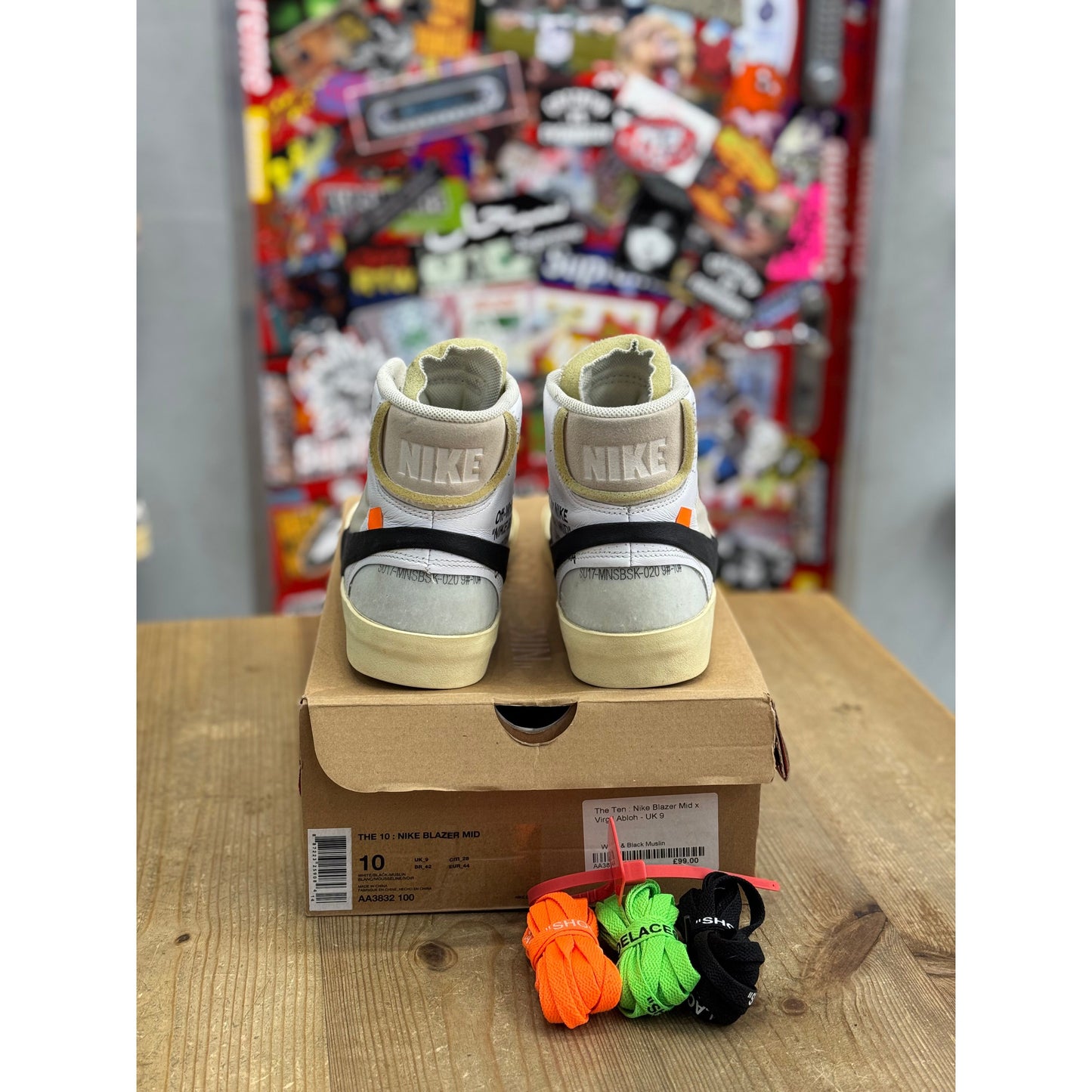 Nike Blazer Mid Off-White UK 9