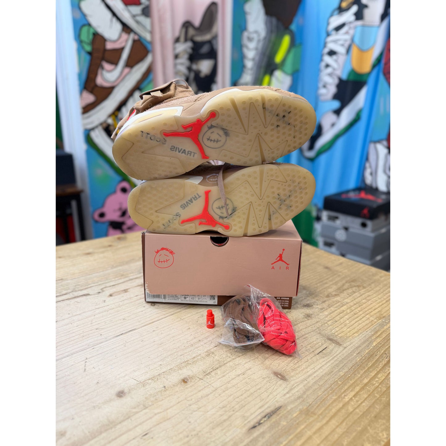 Jordan 6 Travis Scott British Khaki UK8.5