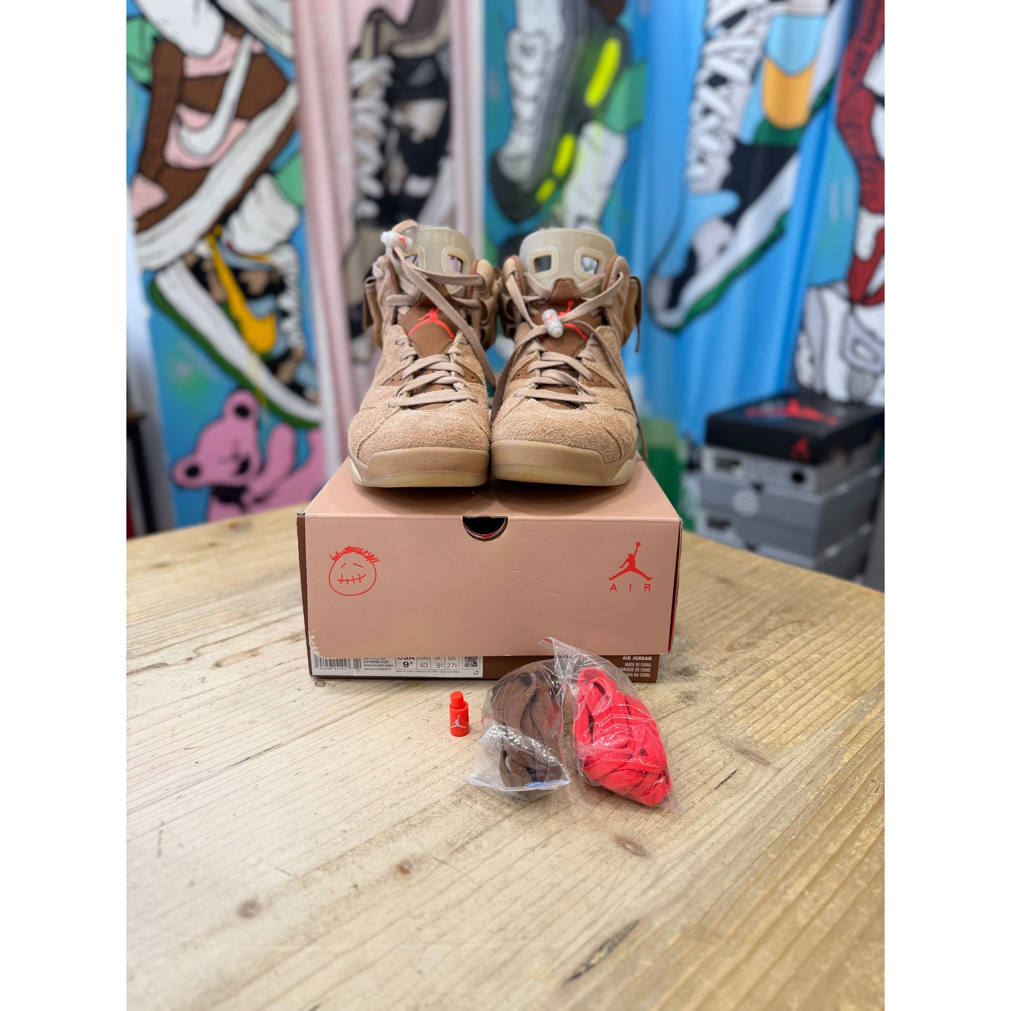 Jordan 6 Travis Scott British Khaki UK8.5