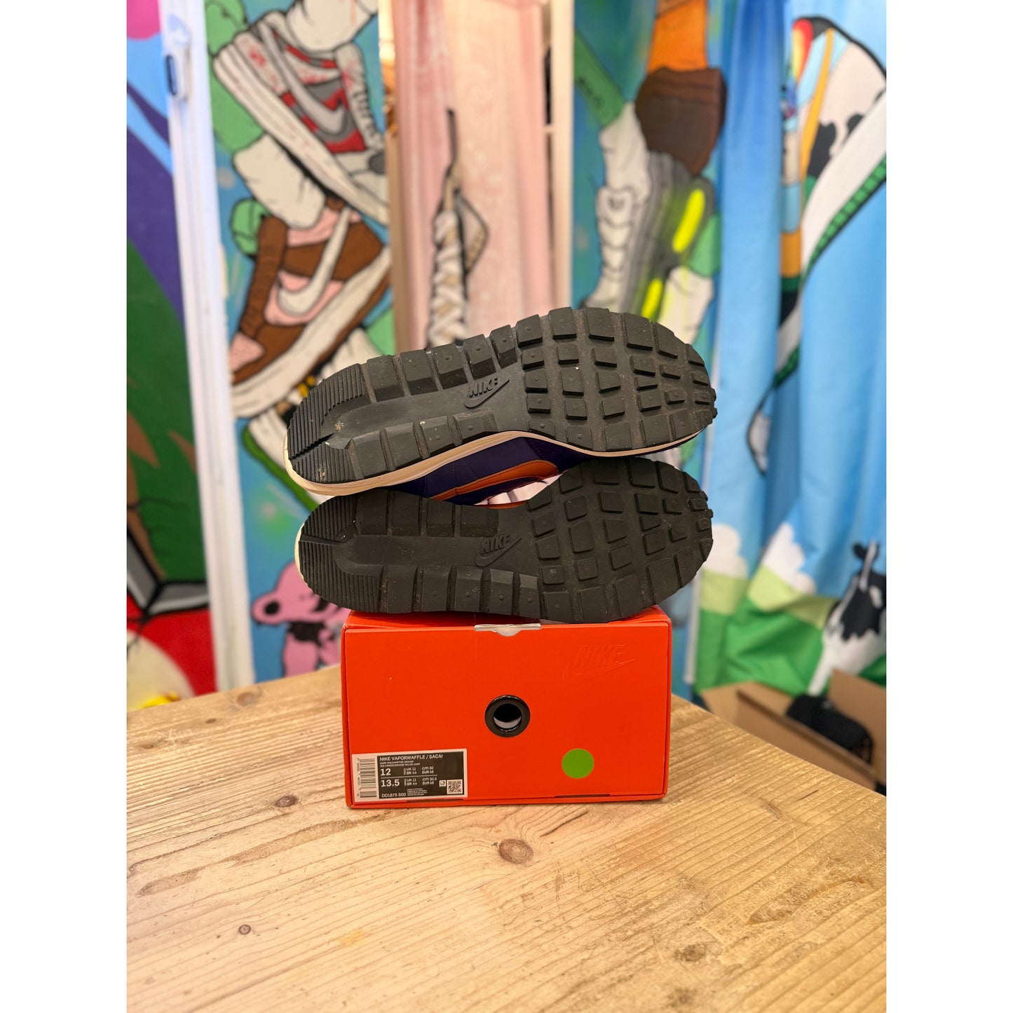 Nike Sacai Vapourwaffle Dark Iris UK 11