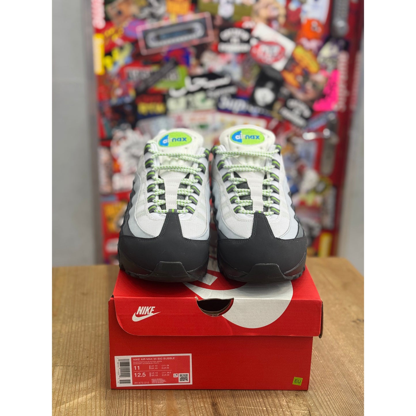 Nike Air Max 95 Big Bubble Green Apple UK 10