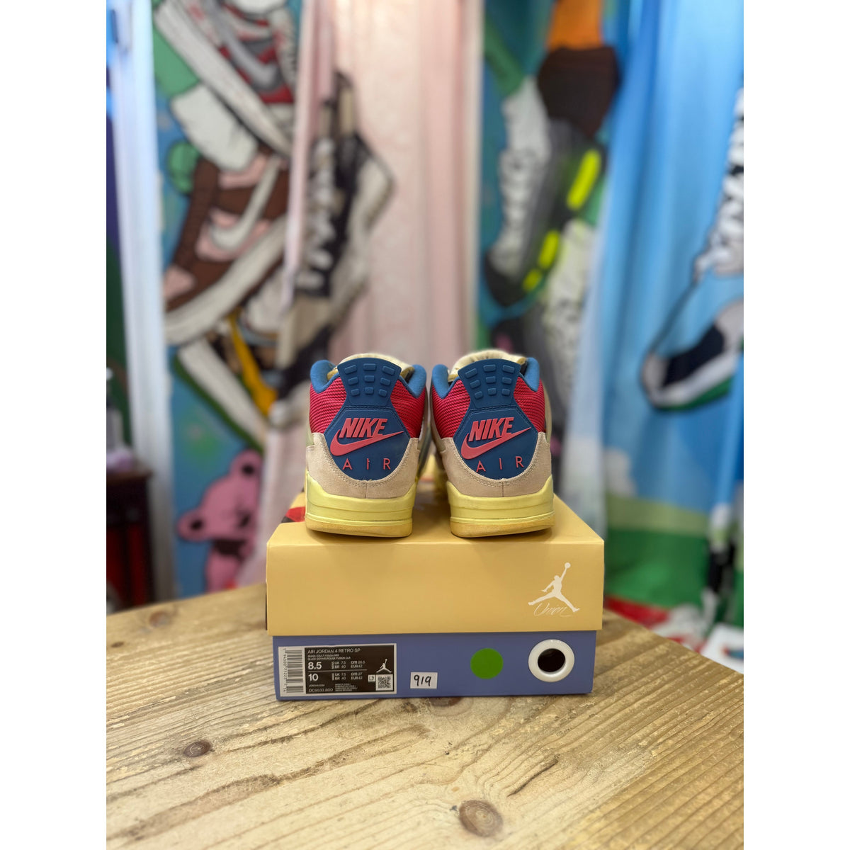 Jordan 4 Retro Union Guava ice UK 7.5