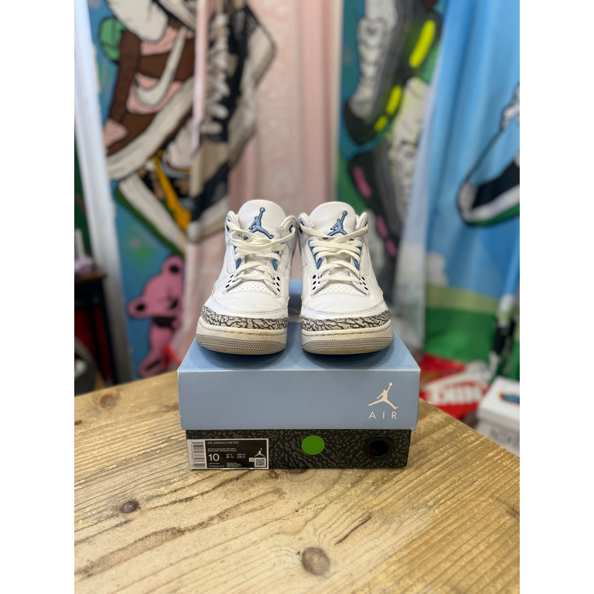Jordan 3 Retro UNC 2020 UK 9