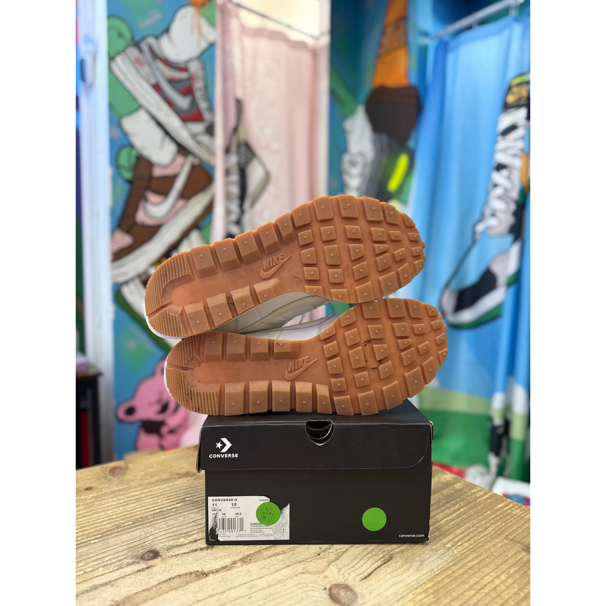 Nike Vaporwaffle Sacai Sail Gum UK 11