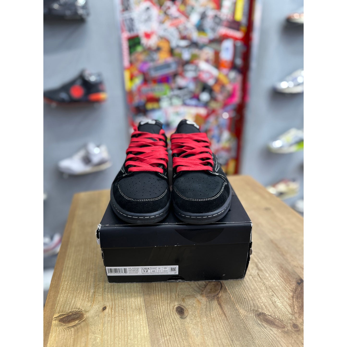 Jordan 1 Retro Low OG SP Travis Scott Black Phantom UK 11.