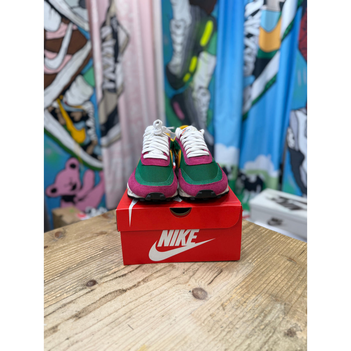 Nike LD Waffle Sacai Pine Green UK9.5
