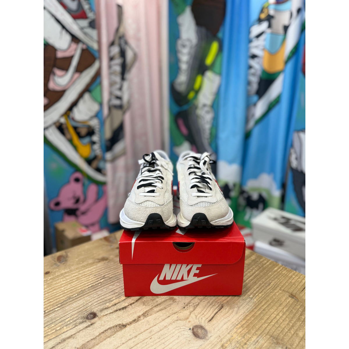 Nike Vaporwaffle sacai Sport Fuchsia Game Royal UK 9