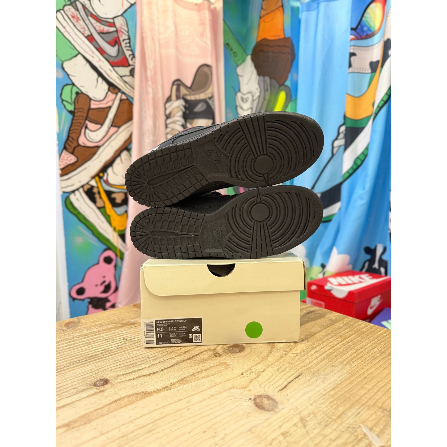 Nike SB Dunk Low Supreme 94 Black UK 8.5