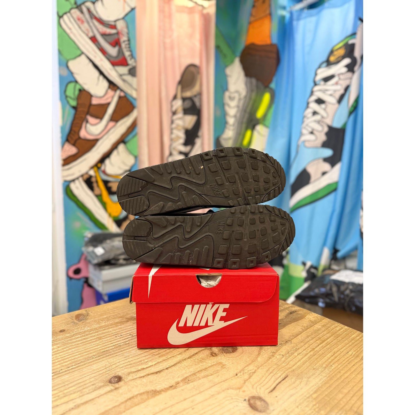 Nike Air Max 90 Off White Black UK 10