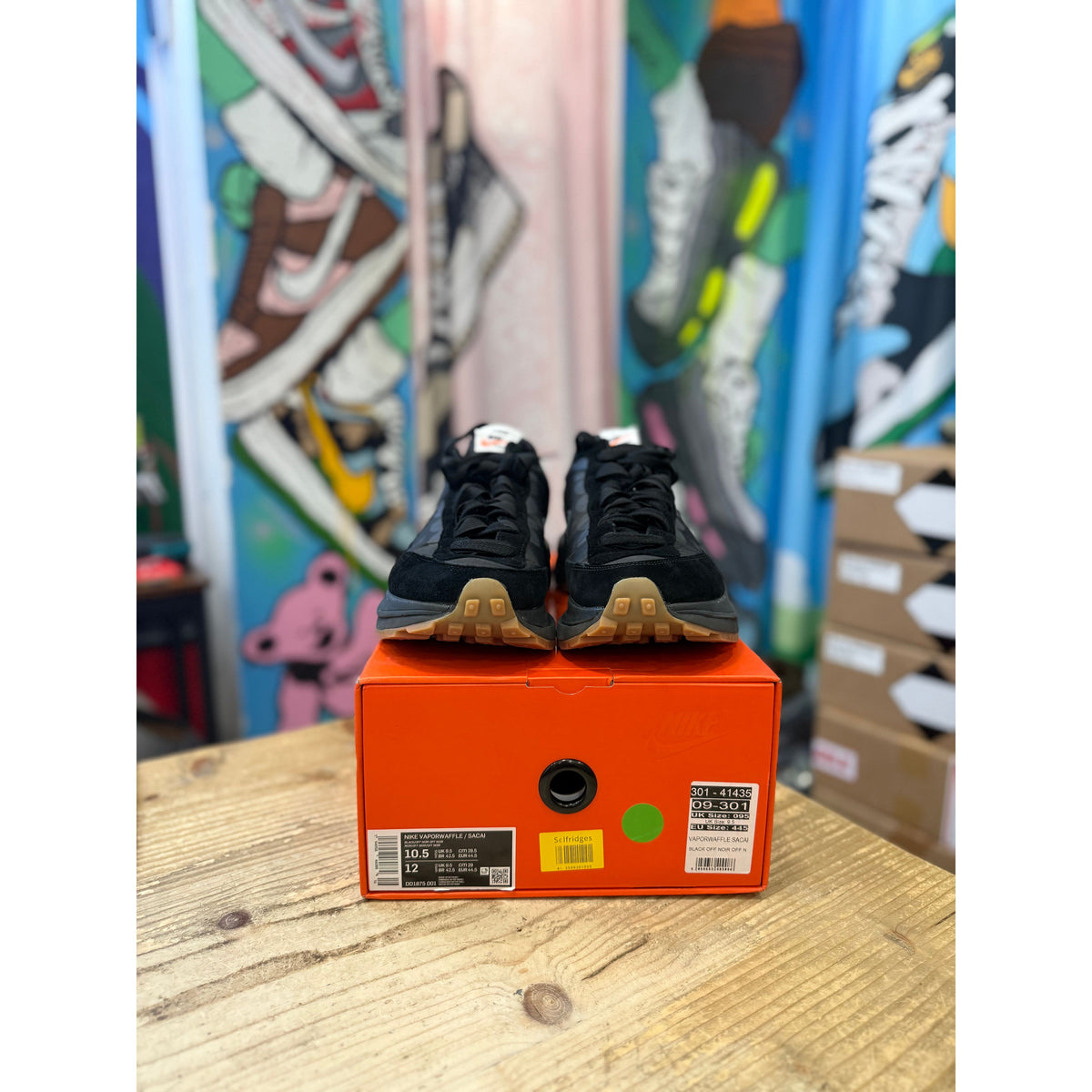Nike Sacai Vaporwaffle Black Gum UK 9.5