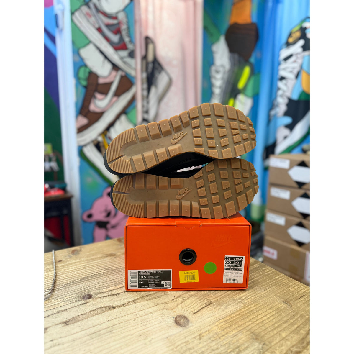 Nike Sacai Vaporwaffle Black Gum UK 9.5