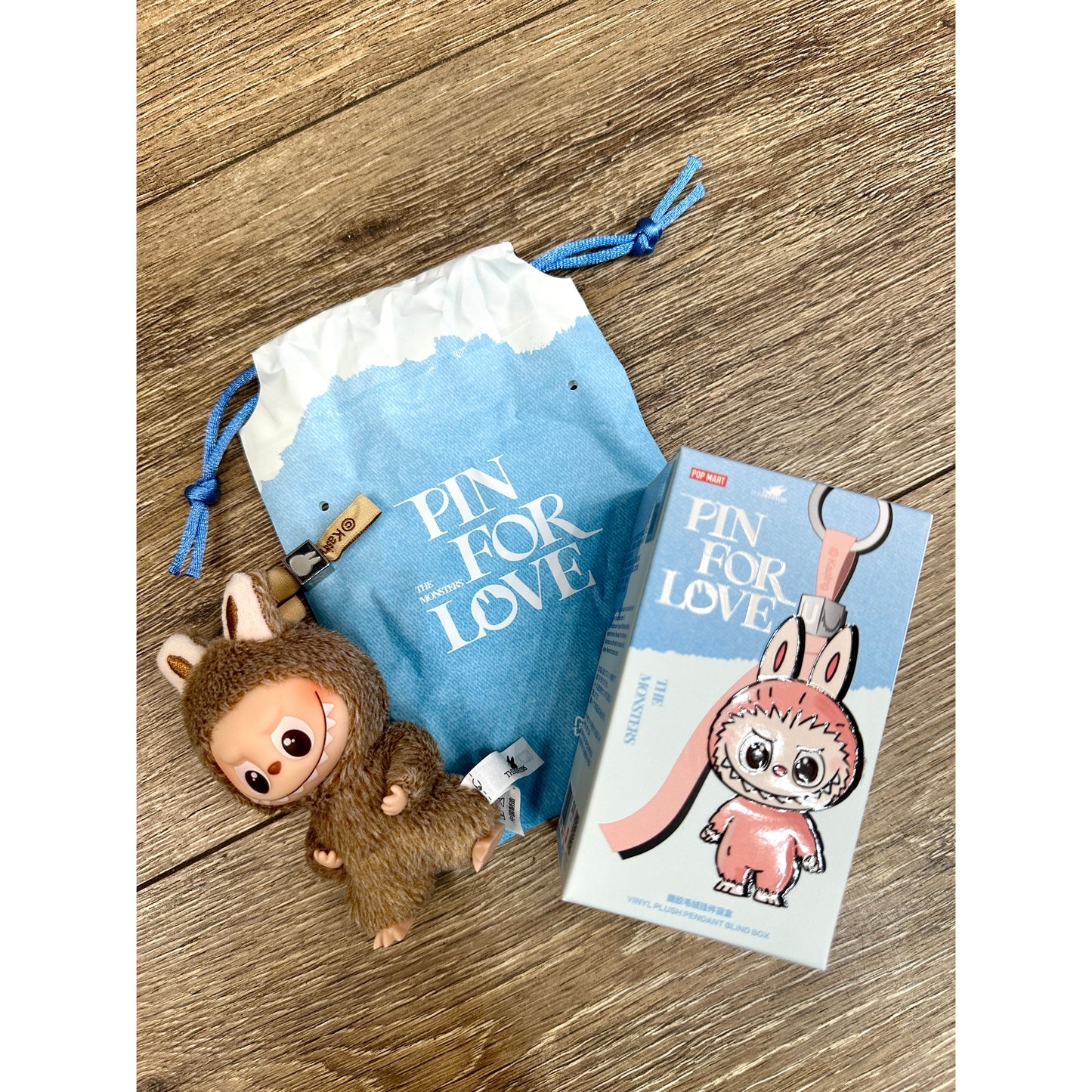 Pop Mart Labubu The Monsters Pin for Love Series Vinyl Plush Pendant (N-Z) Single Blind Box