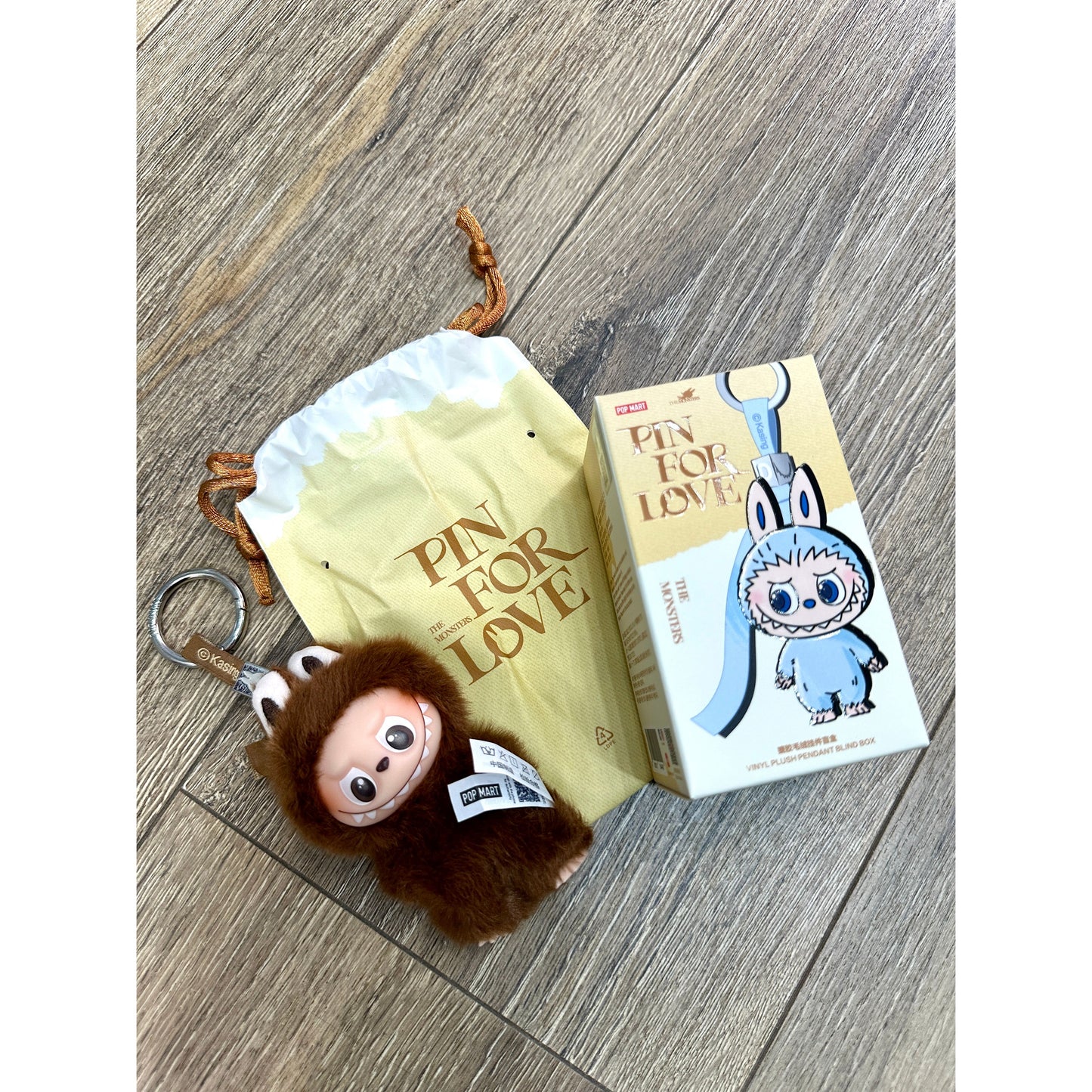 Pop Mart Labubu The Monsters Pin for Love Series Vinyl Plush Pendant (A-M) Single Blind Box