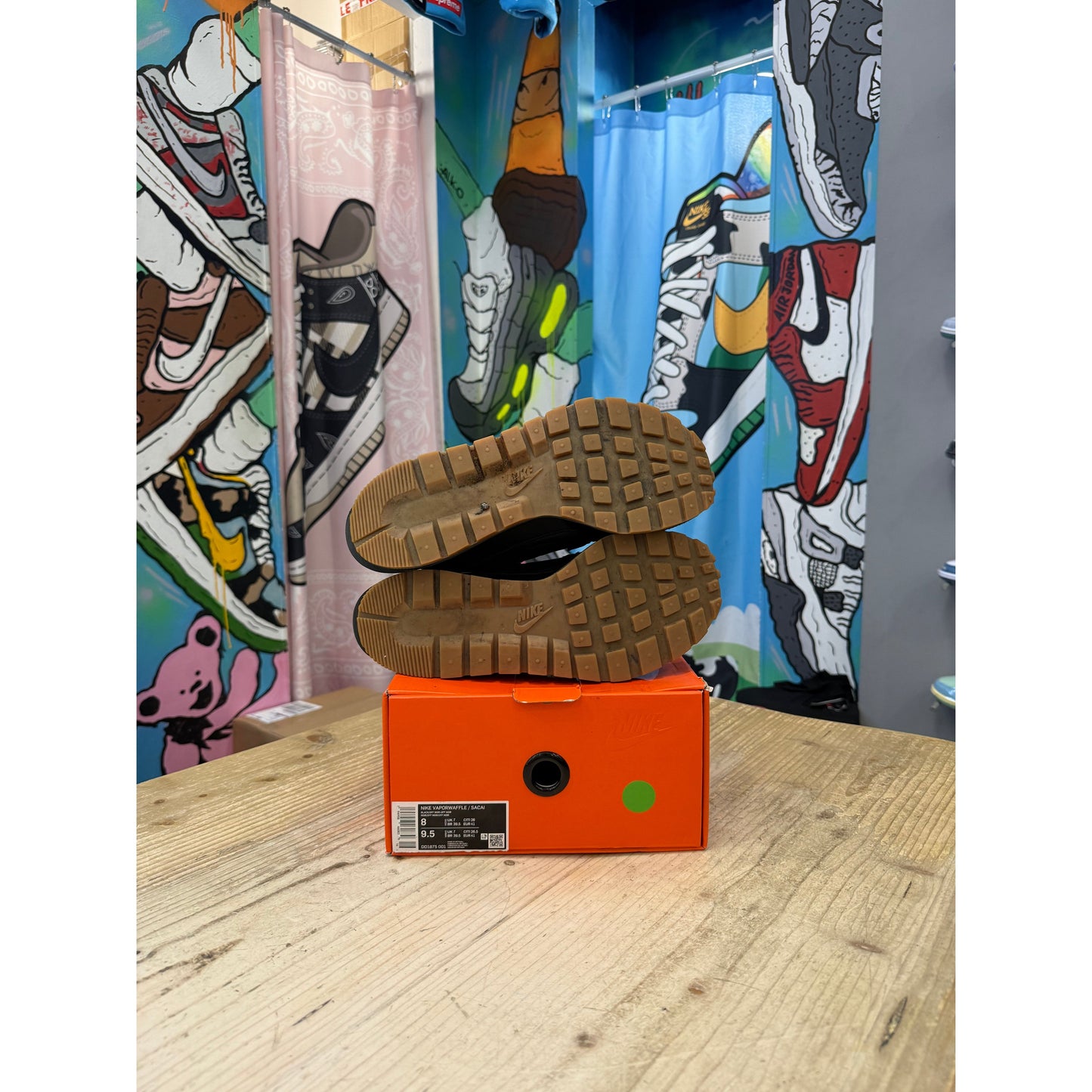Nike Sacai Vapourwaffle Black Gum UK7