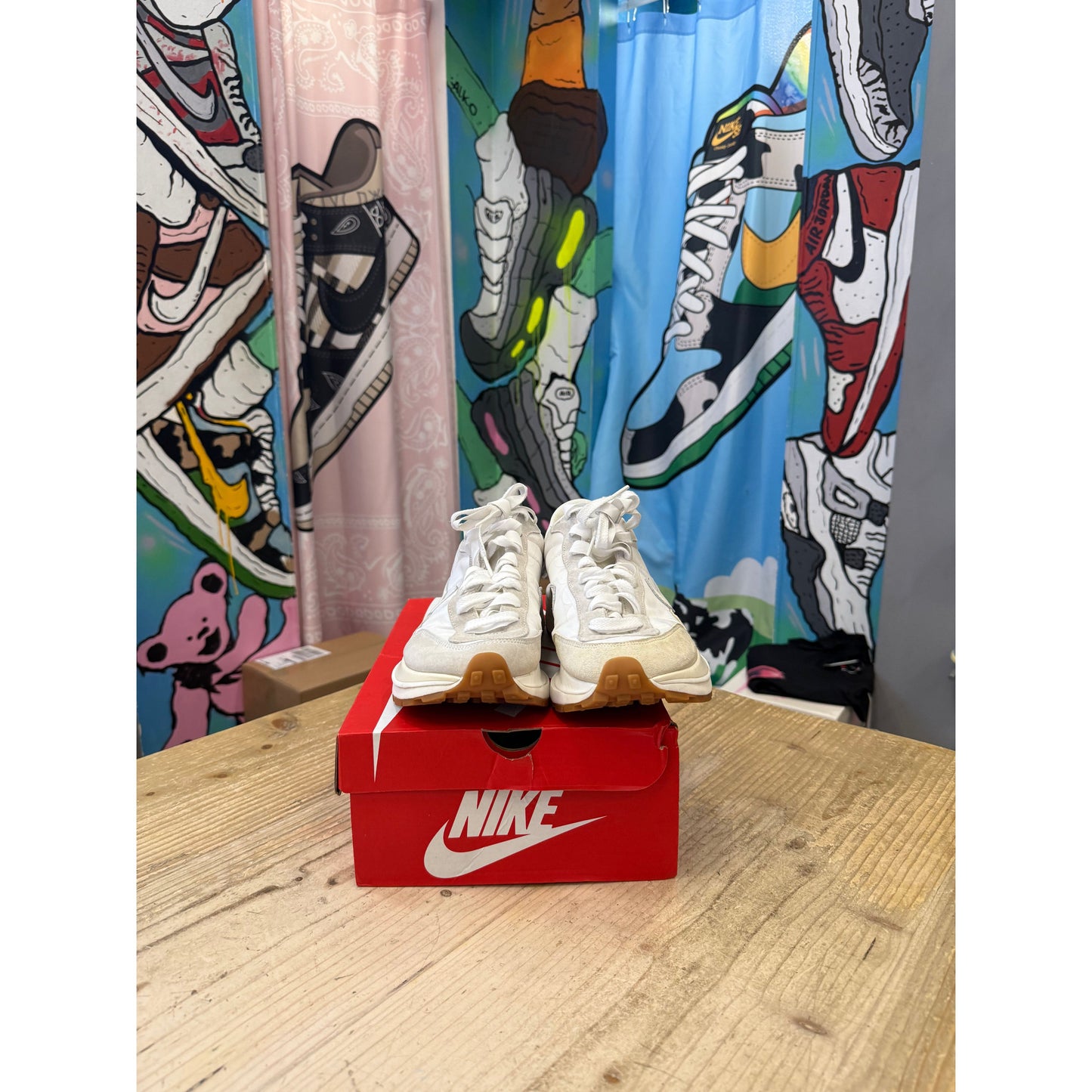Nike Sacai Vaporwaffle White Sail UK9