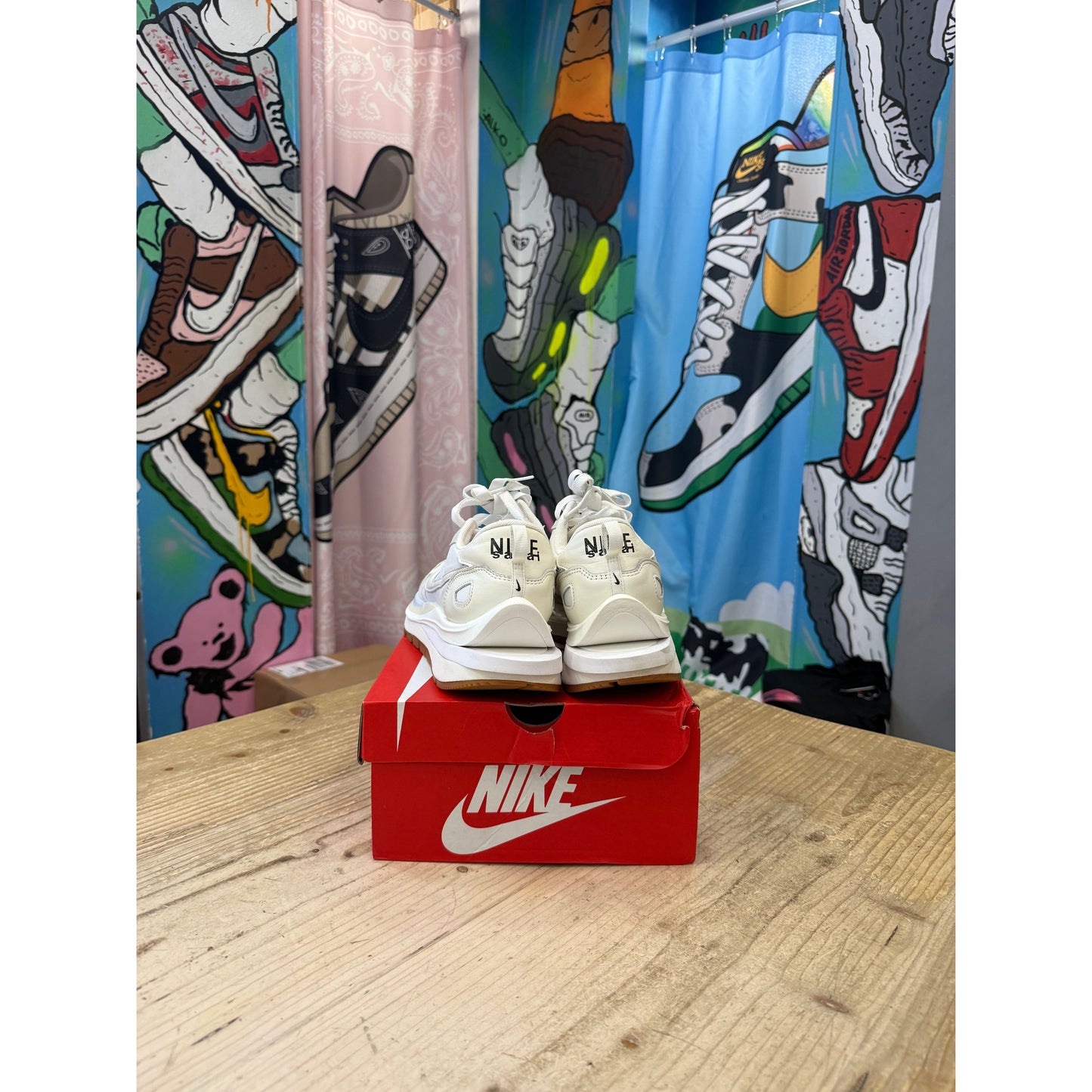 Nike Sacai Vaporwaffle White Sail UK9