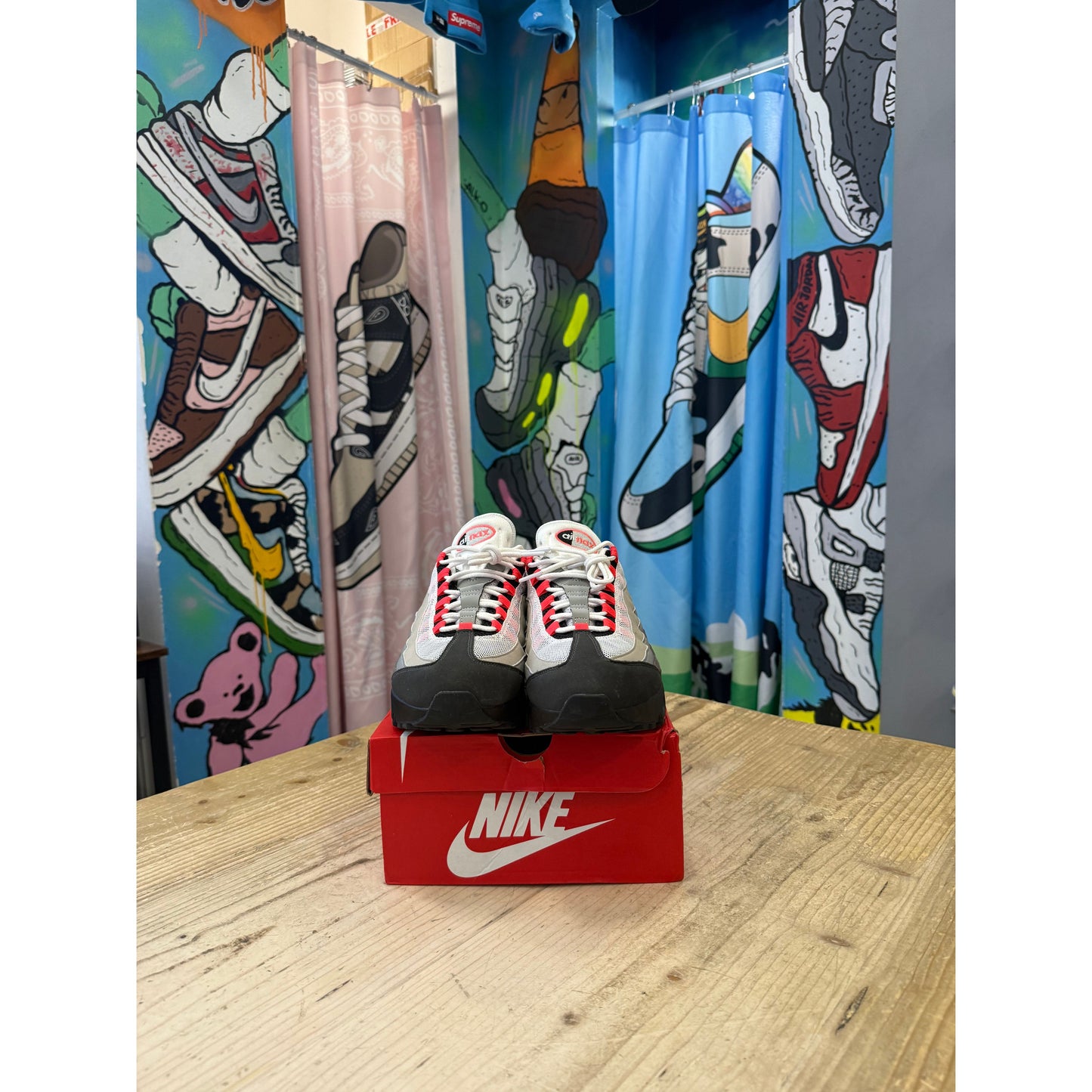 Nike Air Max 95 Big Bubble Solar Red UK8.5