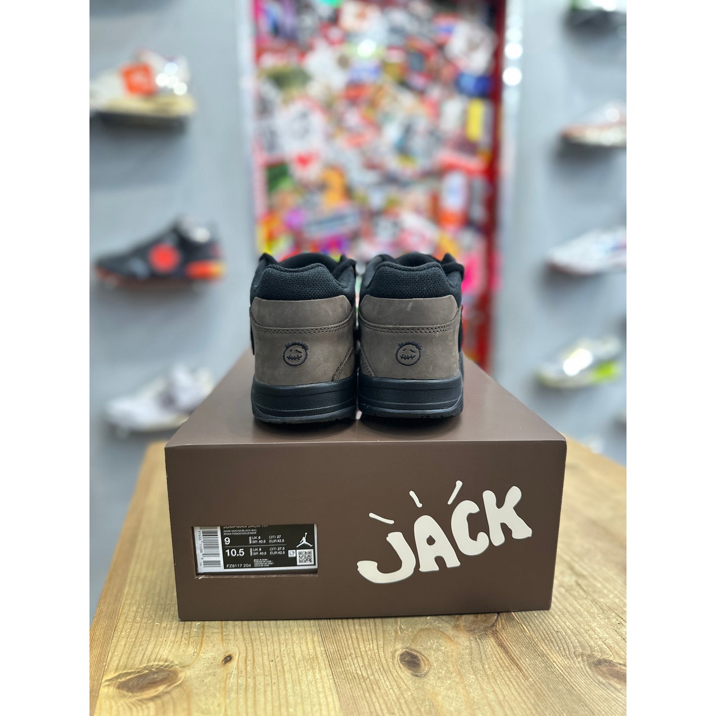 Jordan Jumpman Jack TR Travis Scott Dark Mocha UK 8