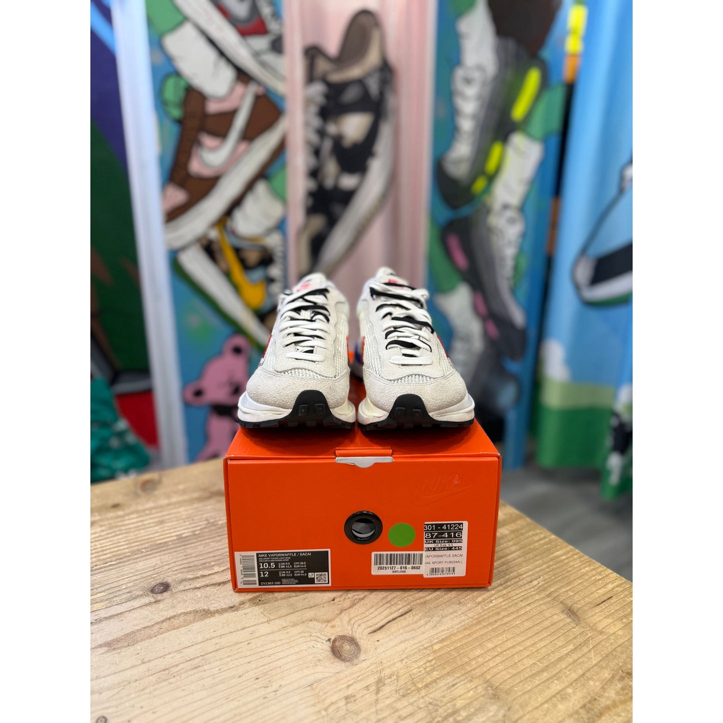 Nike Sacai Vaporwaffle FUCHSIA GAME ROYAL UK 9.5