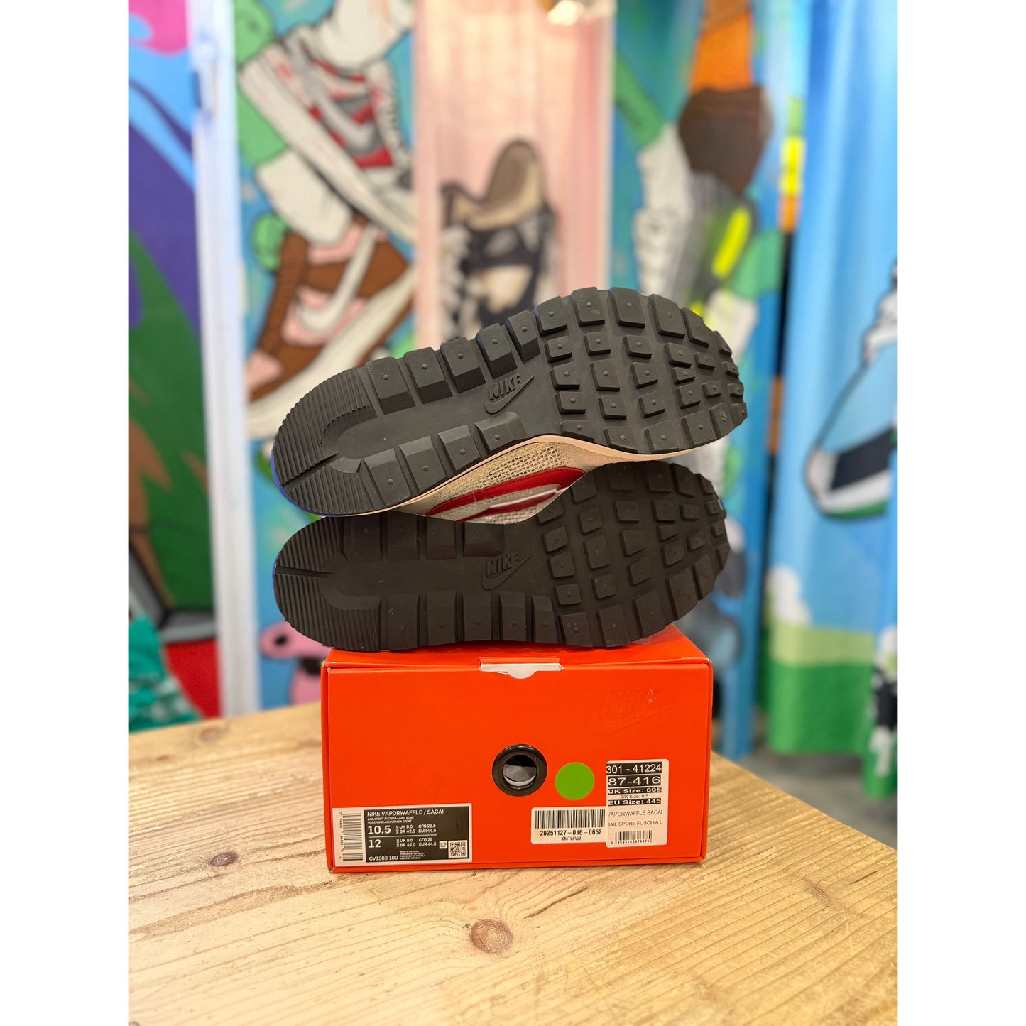 Nike Sacai Vaporwaffle FUCHSIA GAME ROYAL UK 9.5