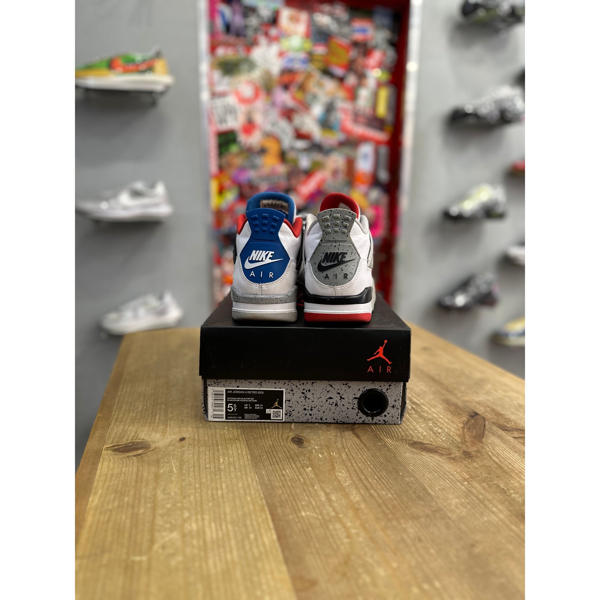 Jordan 4 Retro What The (GS) UK 5 by Jordan's in Uncategorized. Available at KershKicks for £150.00. A must-have for fans of Jordan's looking to elevate their style with this Kershkicked.