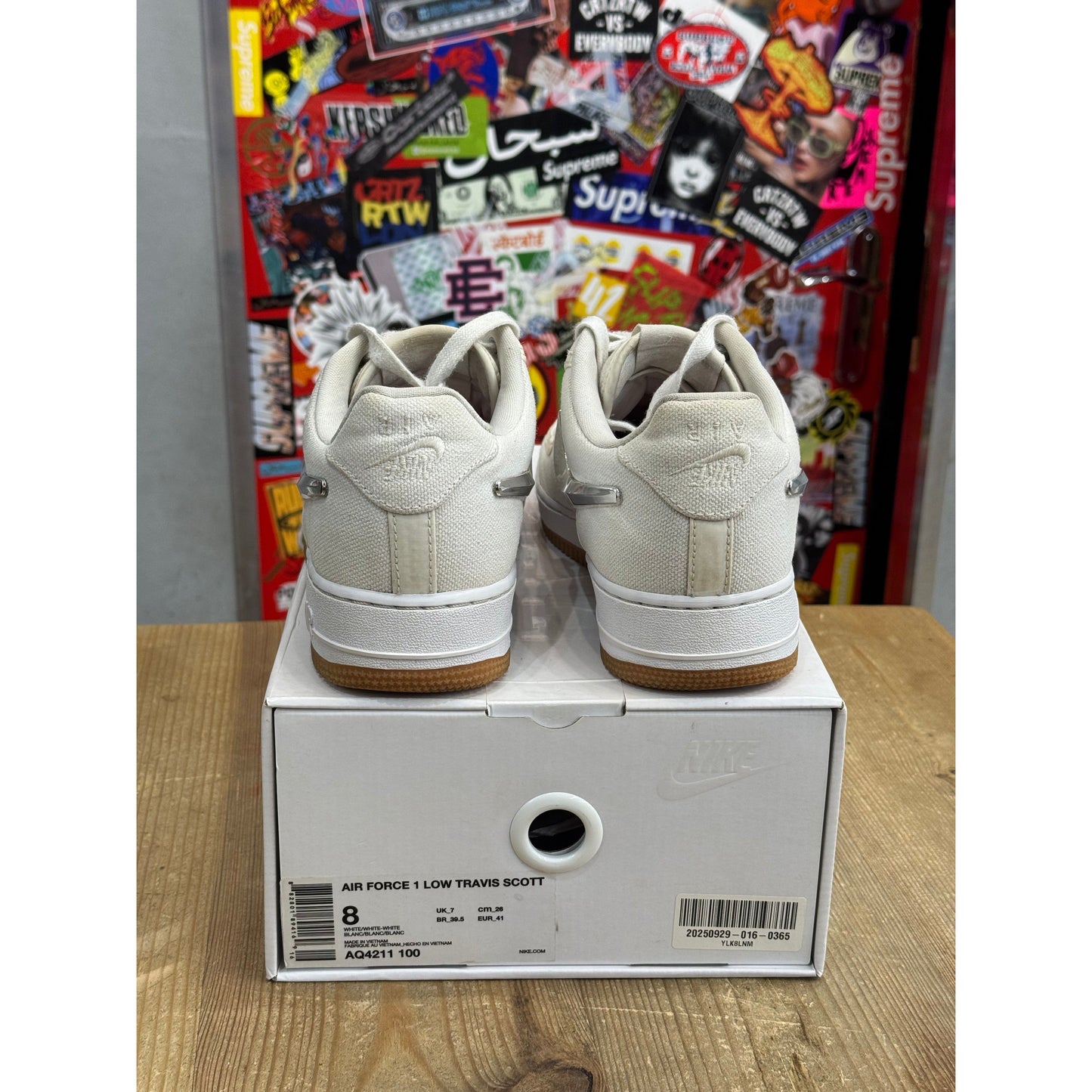 Nike Air Force 1 Low Travis Scott Sail UK 7