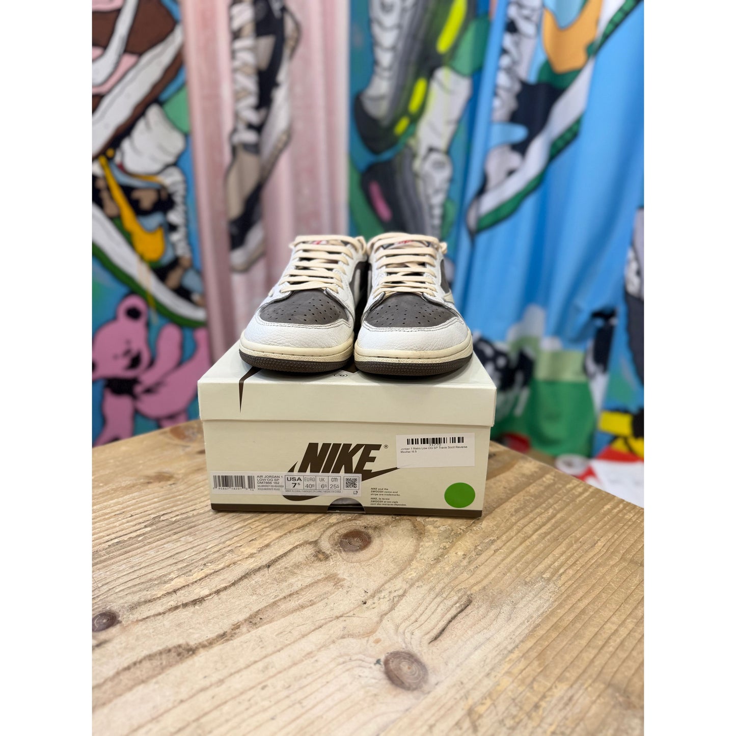 Jordan 1 Low Travis Scott Reverse Mocha UK6.5