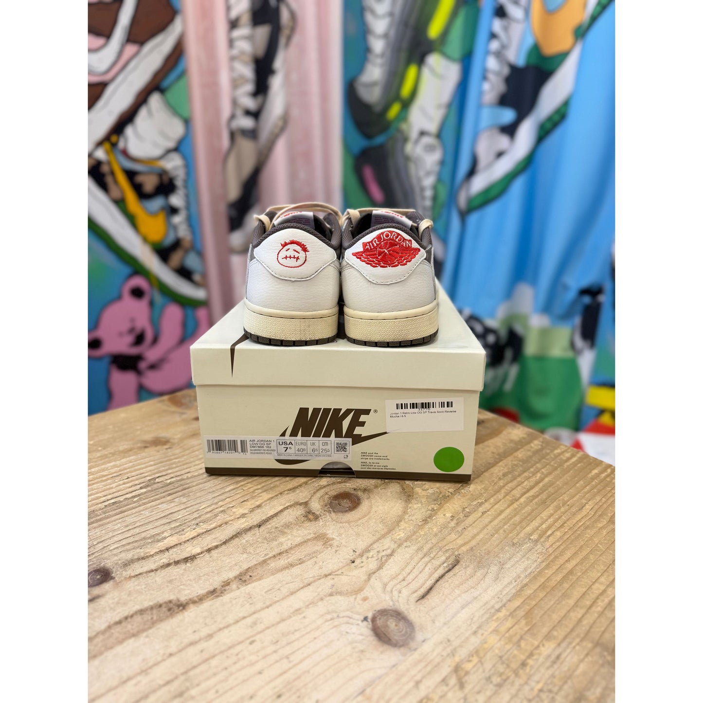 Jordan 1 Low Travis Scott Reverse Mocha UK6.5