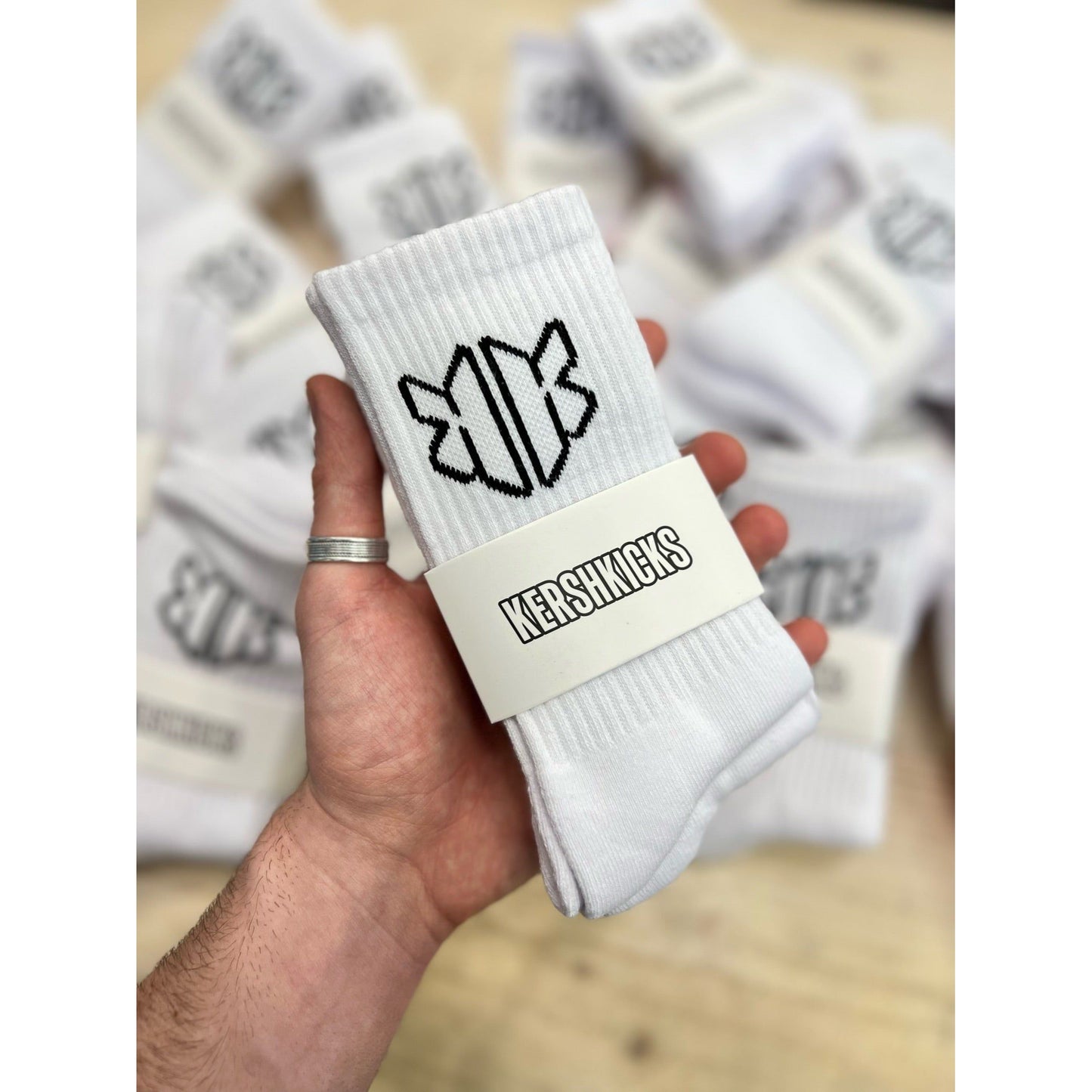 KershKicks Socks White (Pack Of 2) by KershKicks in Clothing Accessories. Available at KershKicks for £4.00. A must-have for fans of KershKicks looking to elevate their style with this Accessories.