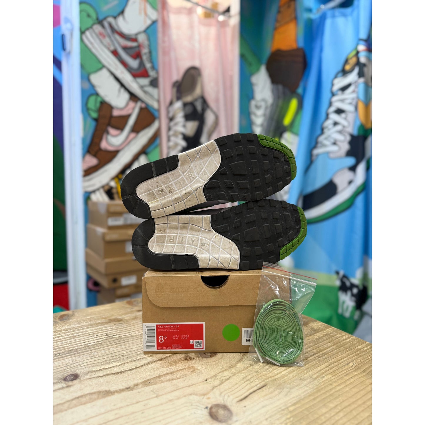 Nike Air Max 1 Patta Chlorophyll UK 7.5