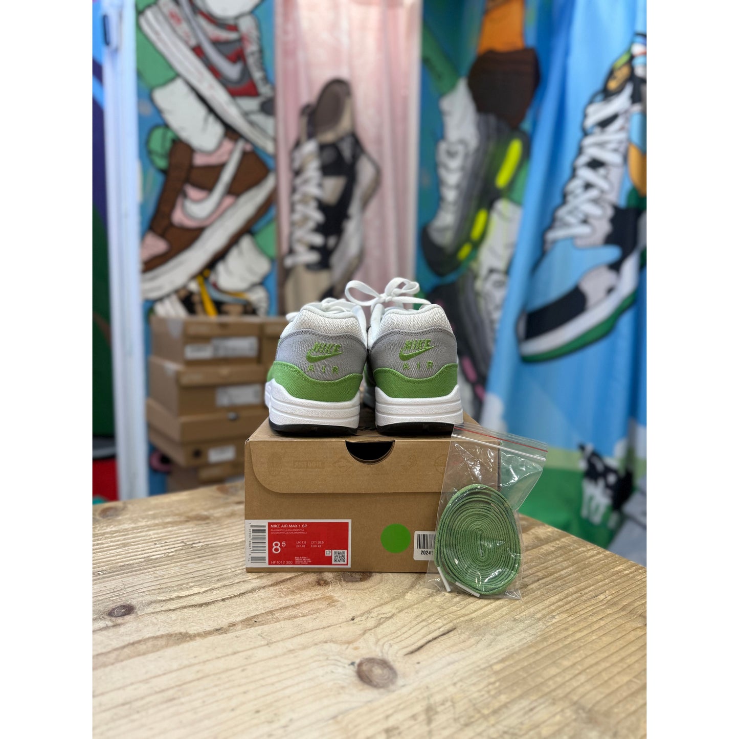 Nike Air Max 1 Patta Chlorophyll UK 7.5